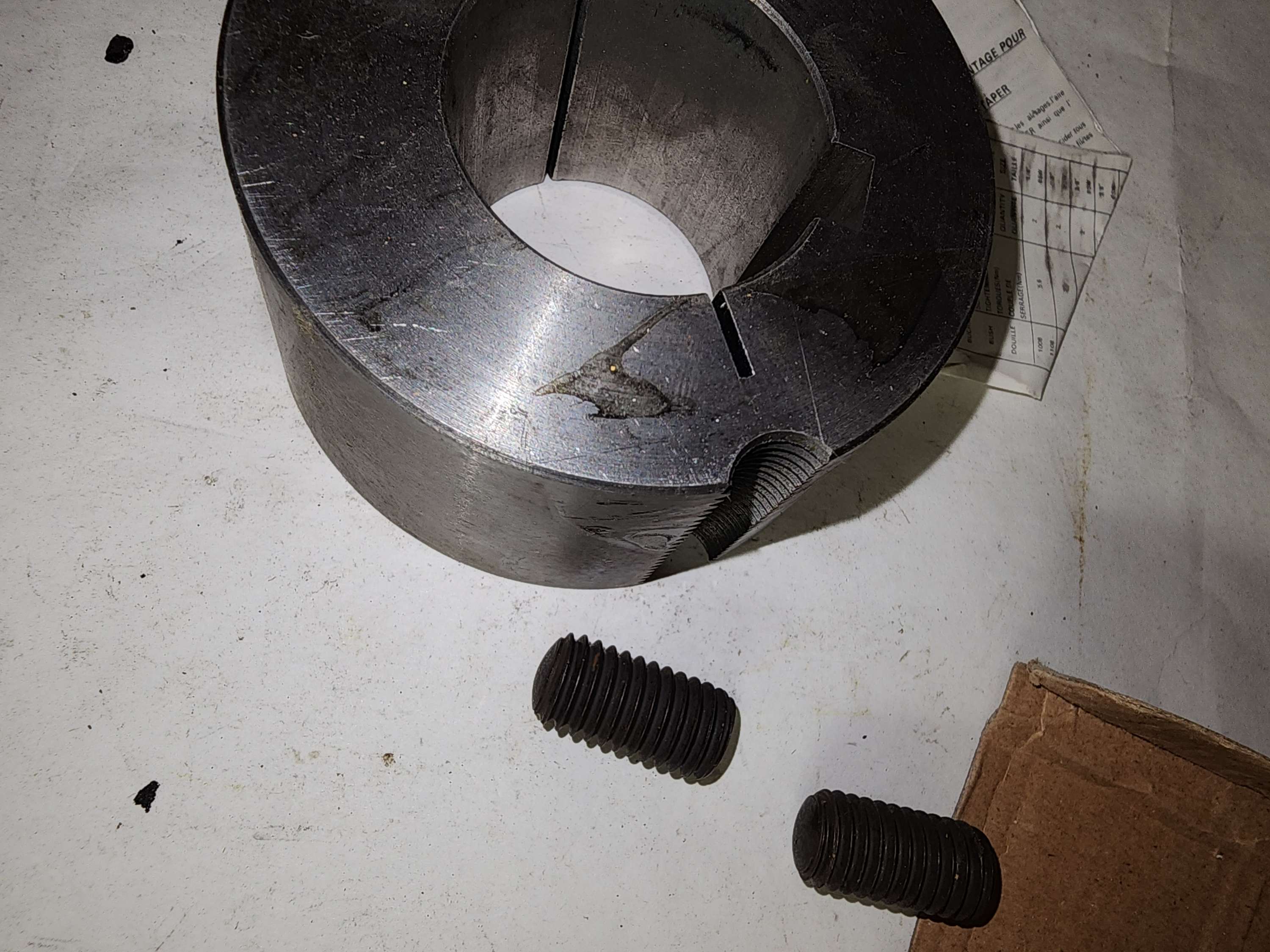 2517 1-9/16 Tapered Lock Bushing Keyed Bored