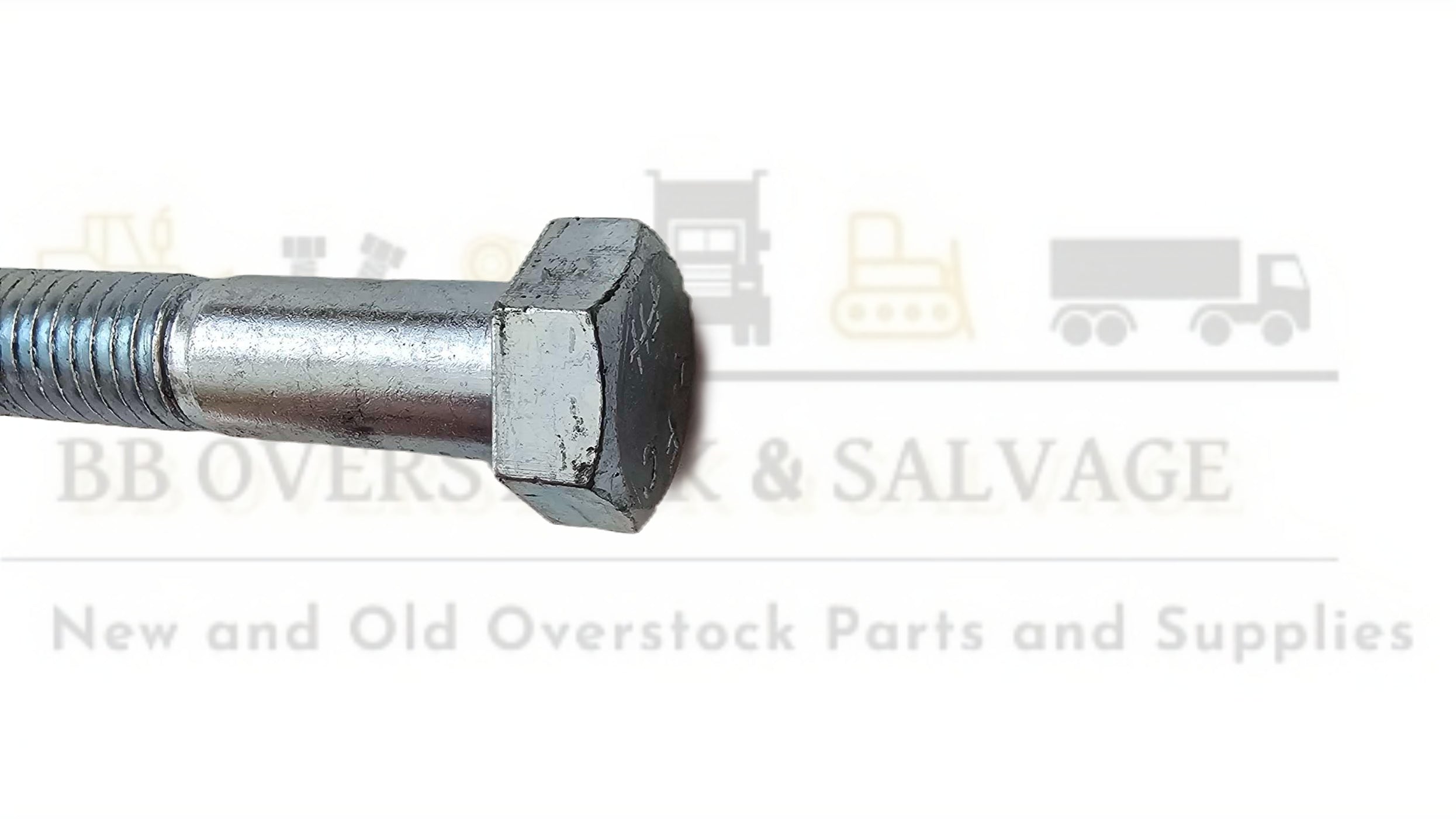 1/2"-13 x 2-1/2" Grade 2 Zinc Plated UNC (Coarse) Hex Head Cap Screws, 10 p