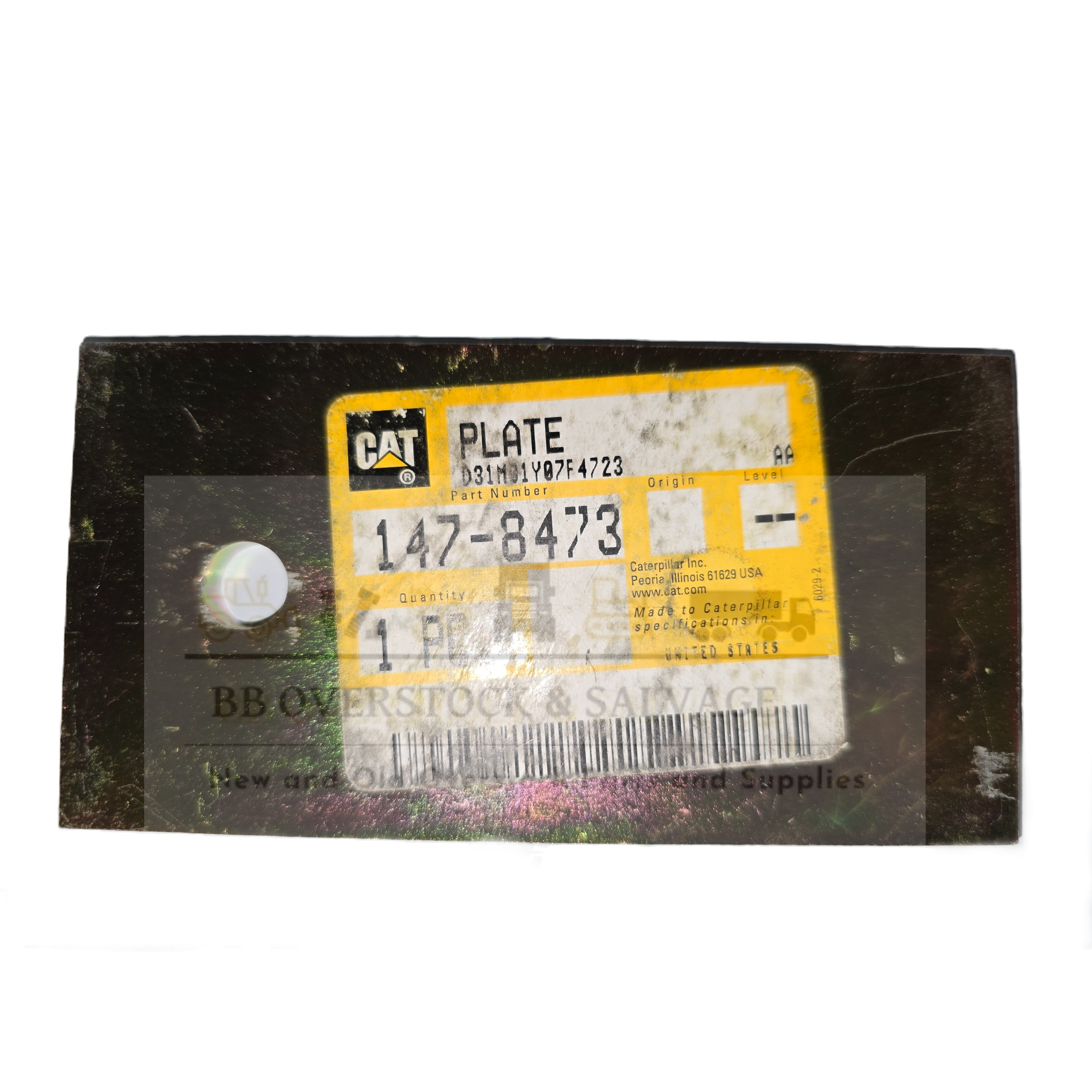 CAT 147-8473: 6mm Thick Drum Scraper Mounting Plate 1478473 Compactor