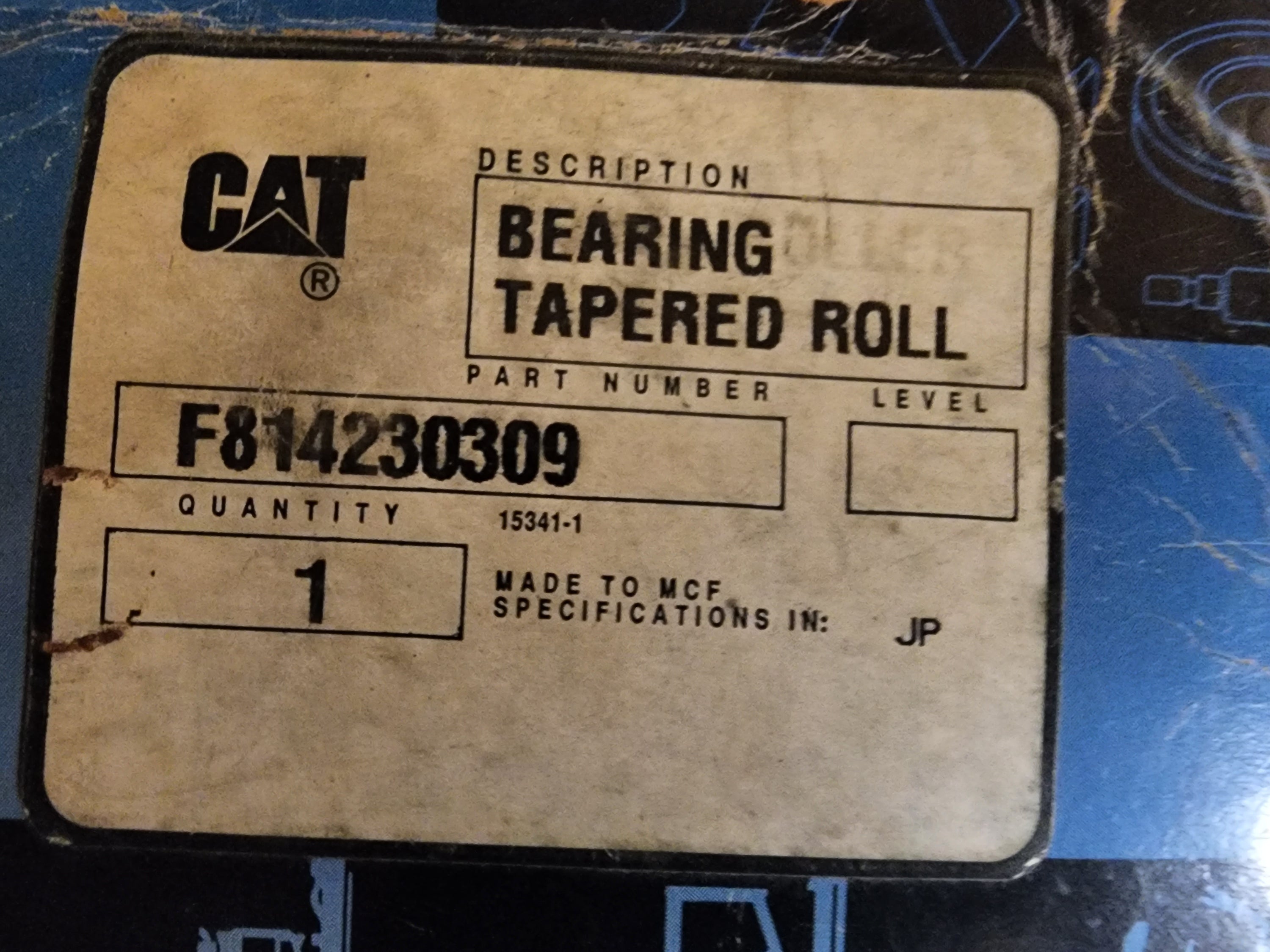 F814230309 CAT Bearing Set
