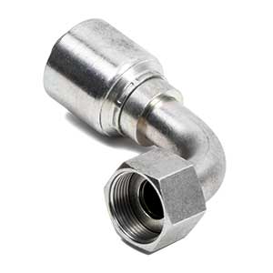 06ZA26-6 hose x 6 ffx 90 deg - Weatherhead Crimp Fitting