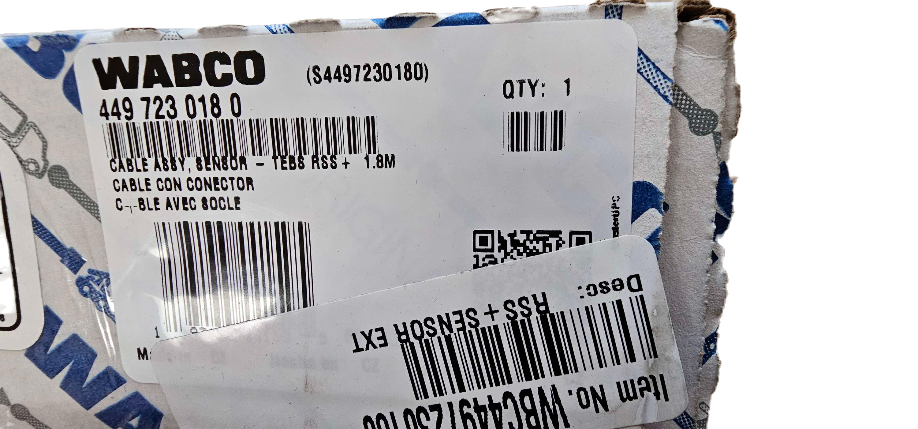 4497230180 Cable ABS Sensor Extension Wabco