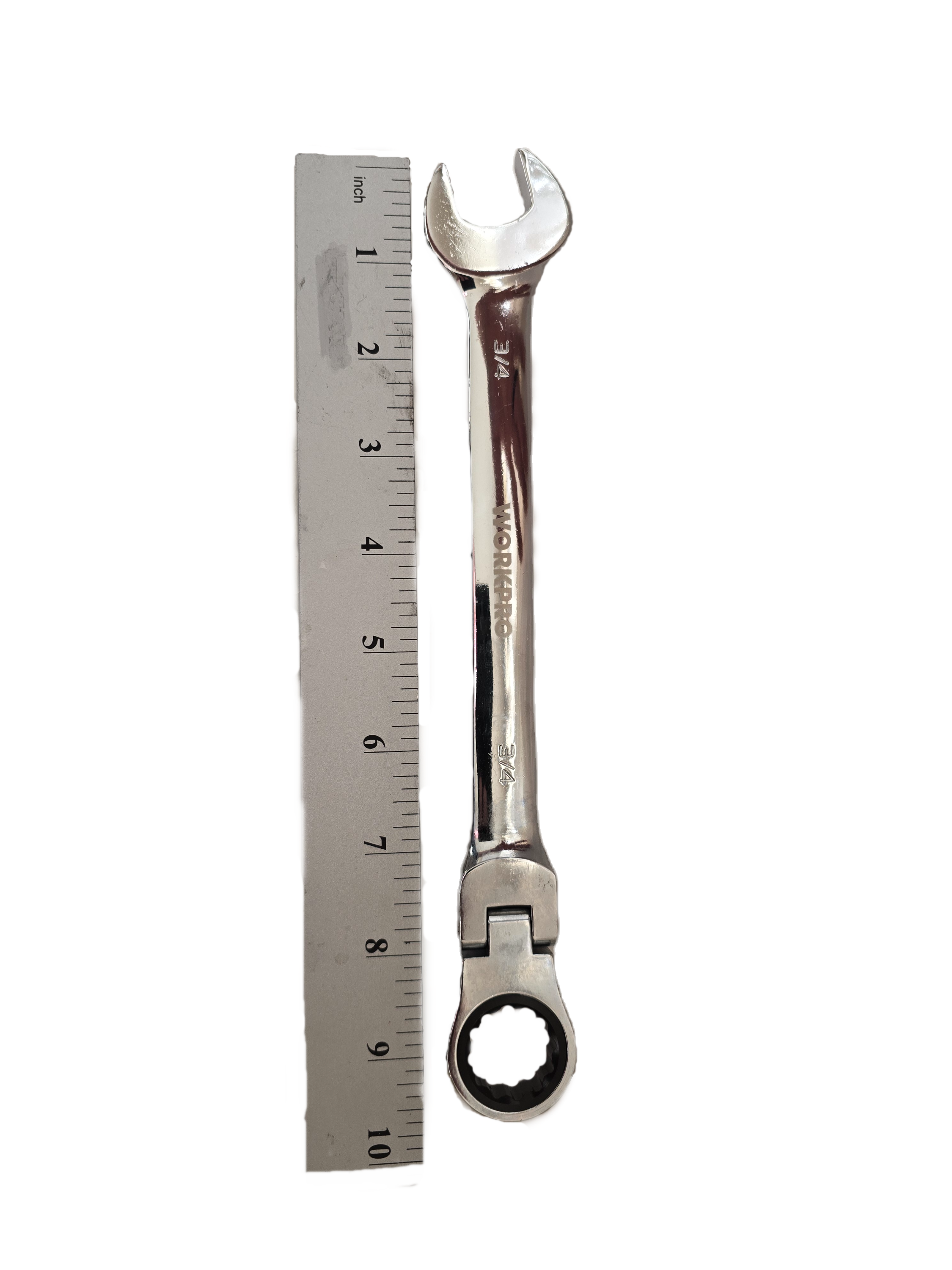 WORKPRO 8-Piece Flex-Head Ratchet Wrench Set | SAE 5/16" - 3/4" | 72-Tooth Cr-V Steel