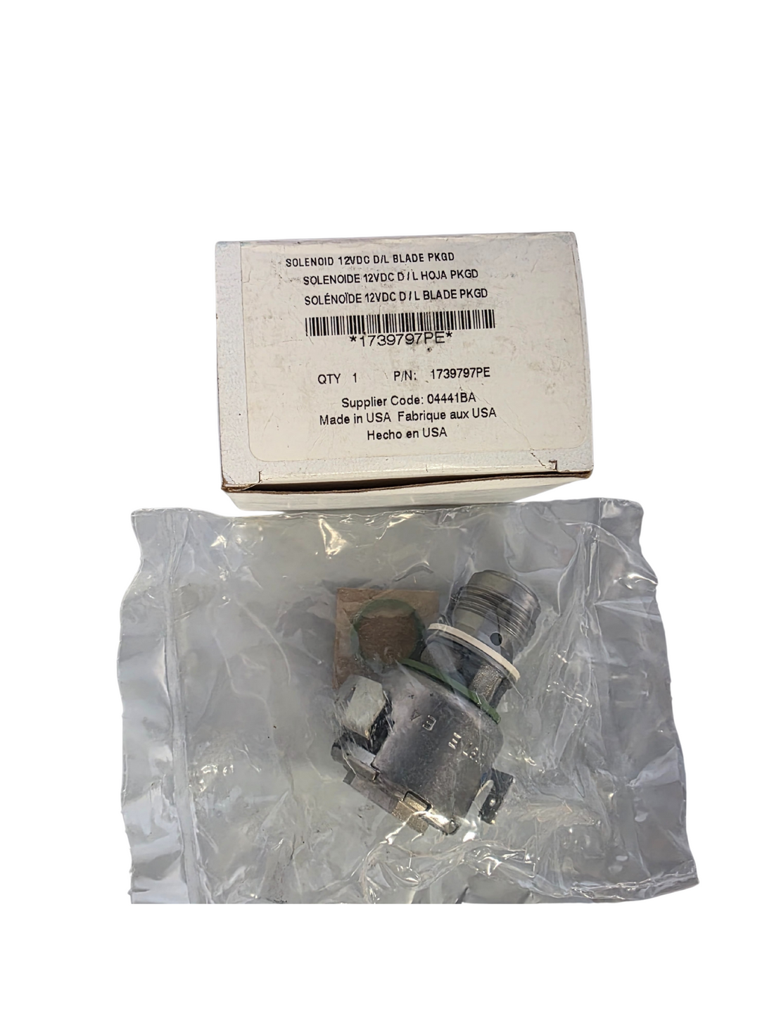 Metal valve or fitting on a white background