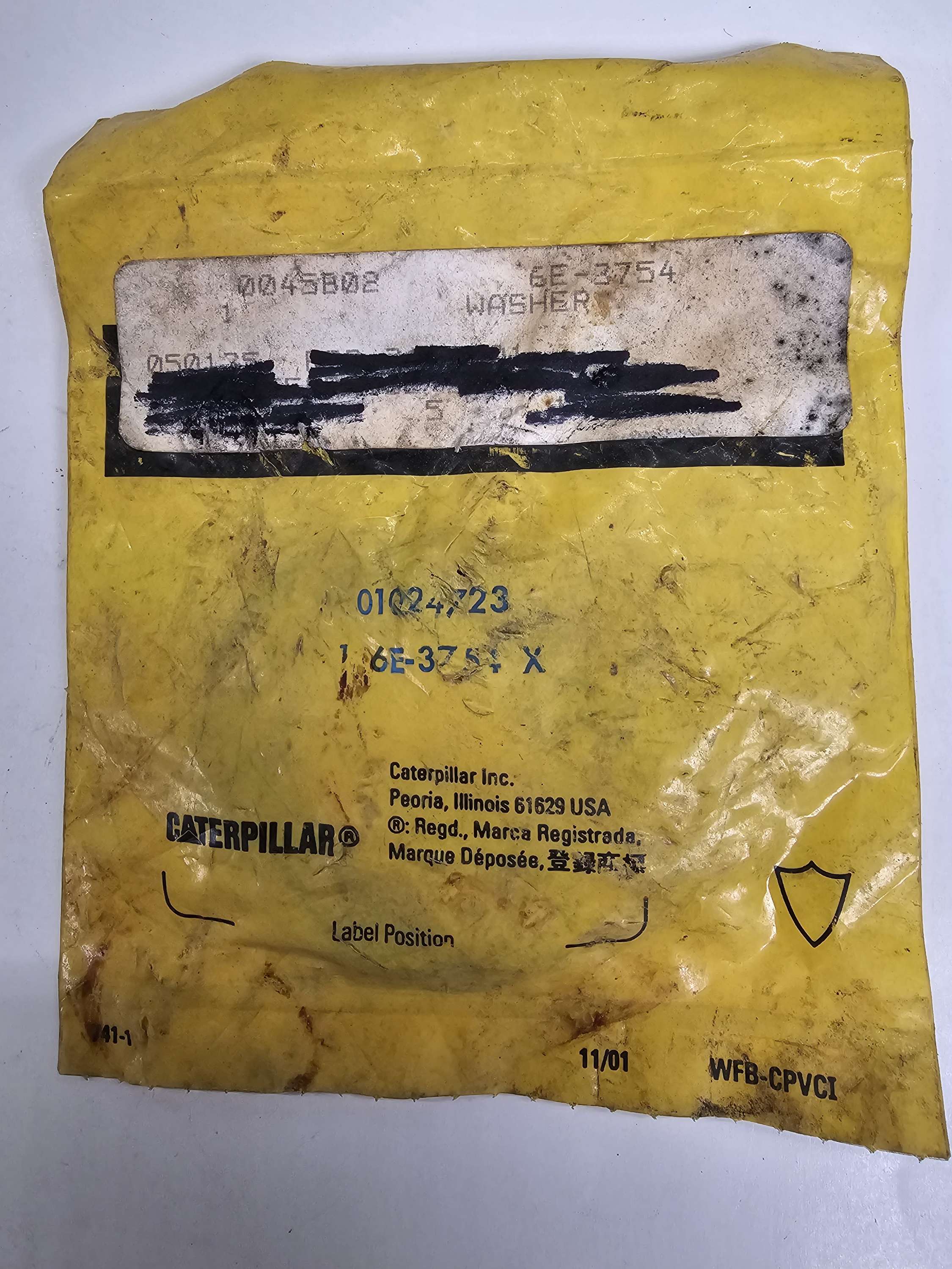 6E-3754: Flat Washer Caterpillar/CAT 6E3754