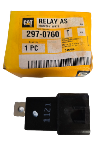 CAT 297-0760 OEM Caterpillar 4 Prong 24V Time Delay Relay 2970760