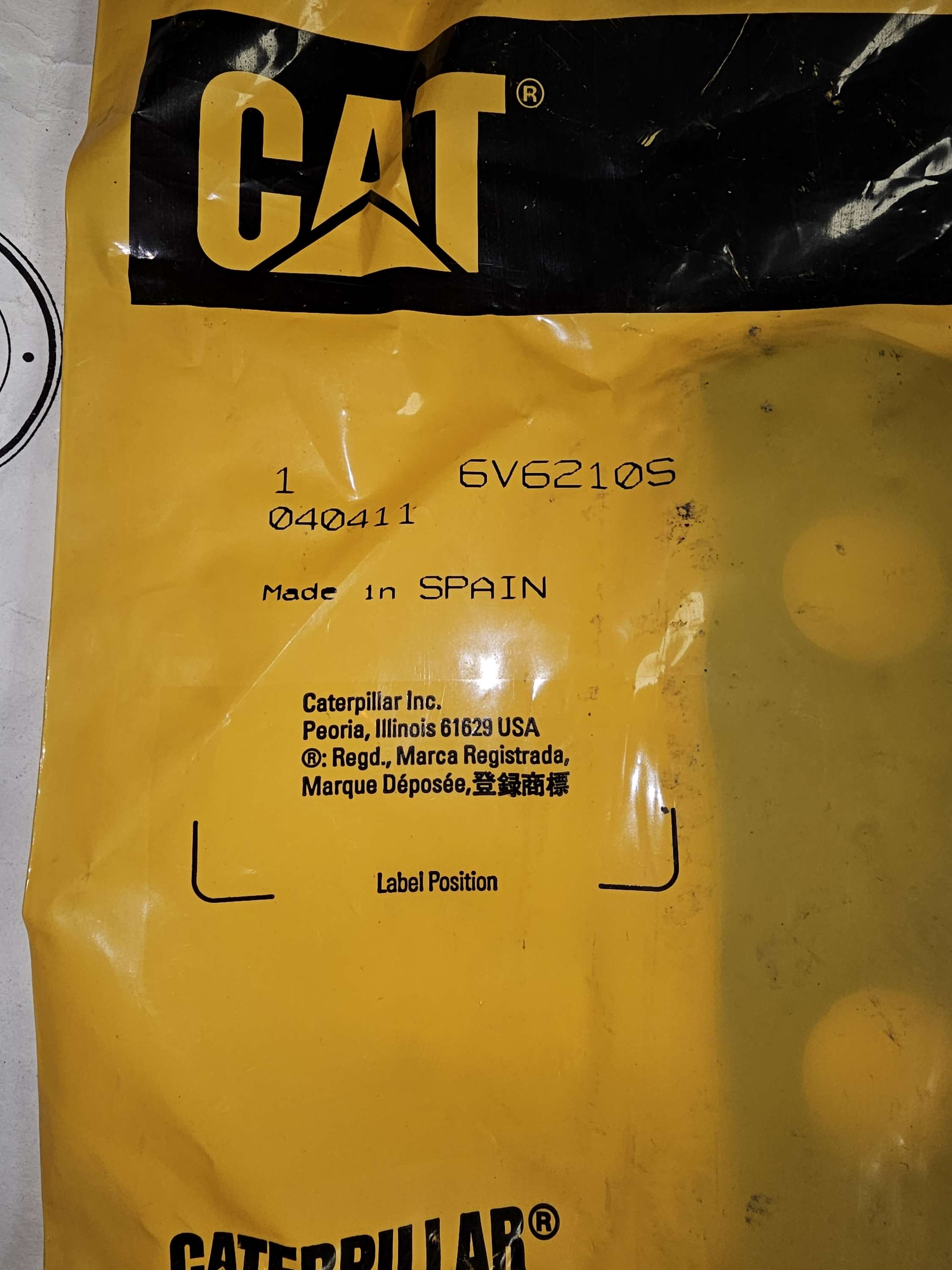 6V-6210S Gasket Caterpillar CAT 6V6210S