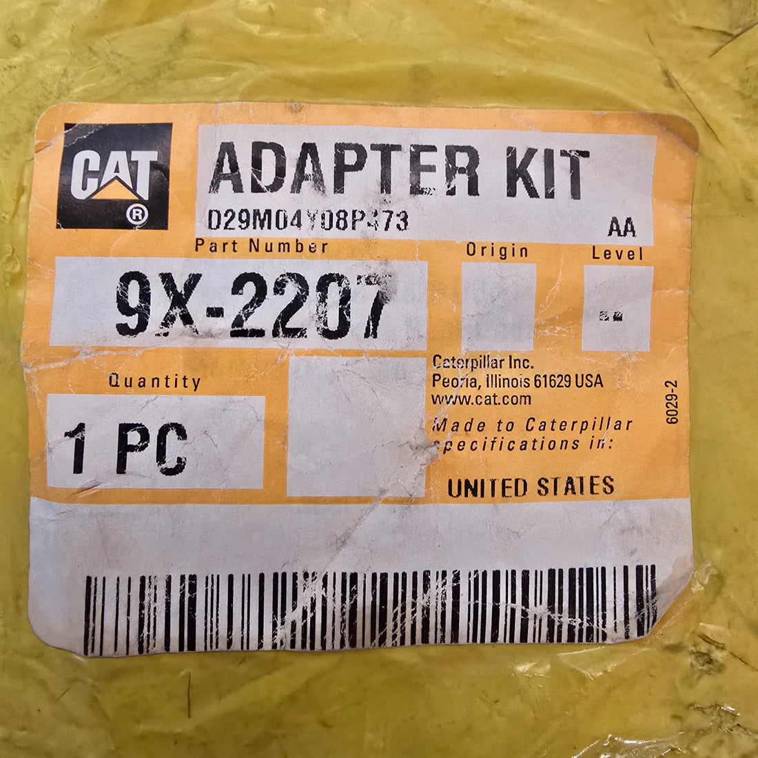 CAT P/N/ | 9X-2207 Aluminum Fuel Cap Adapter Kit Caterpillar 9X2207