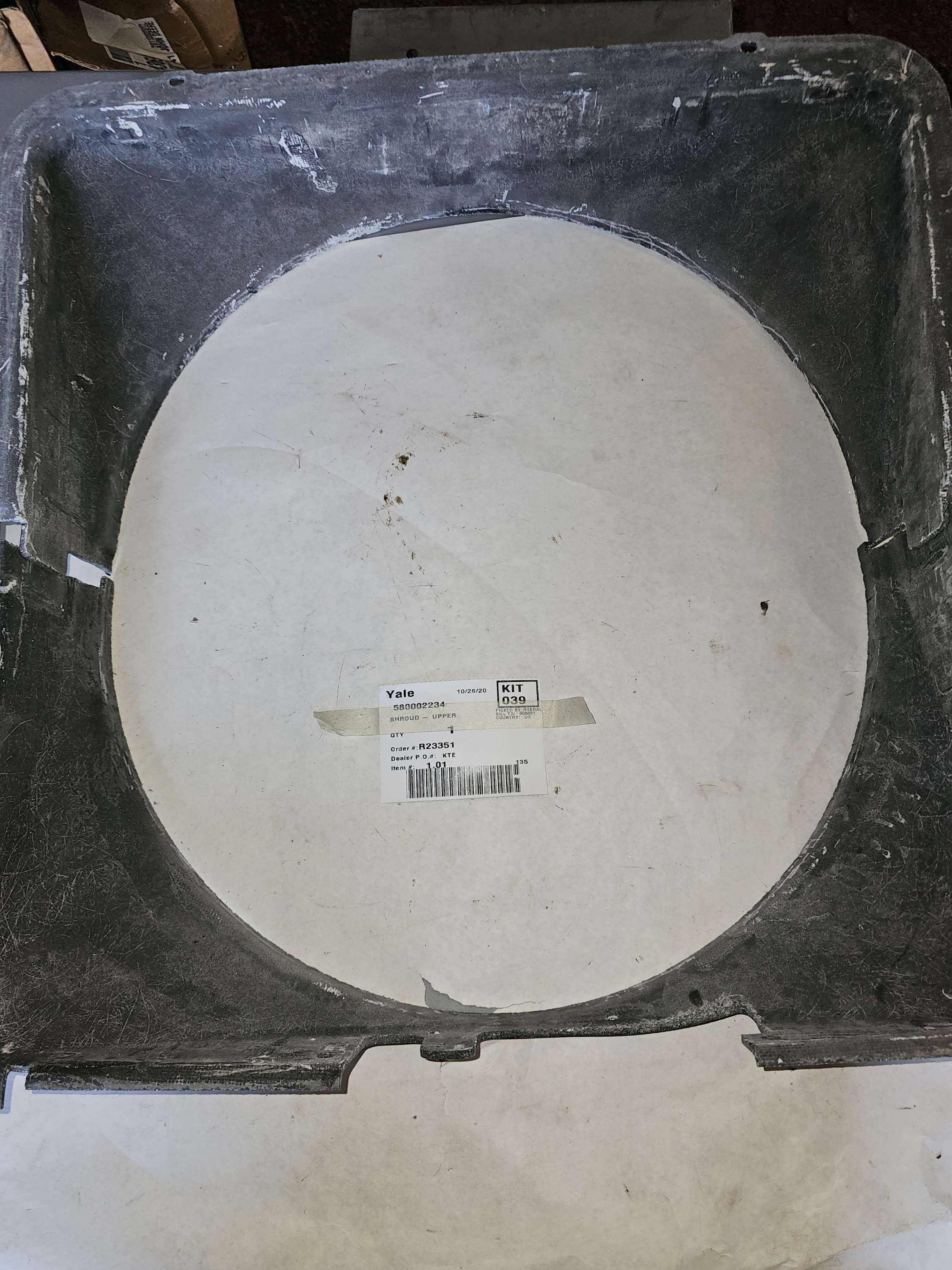 Genuine Yale 150113162 Kit Shroud | OEM Forklift Body Component | New Old Stock (NOS)