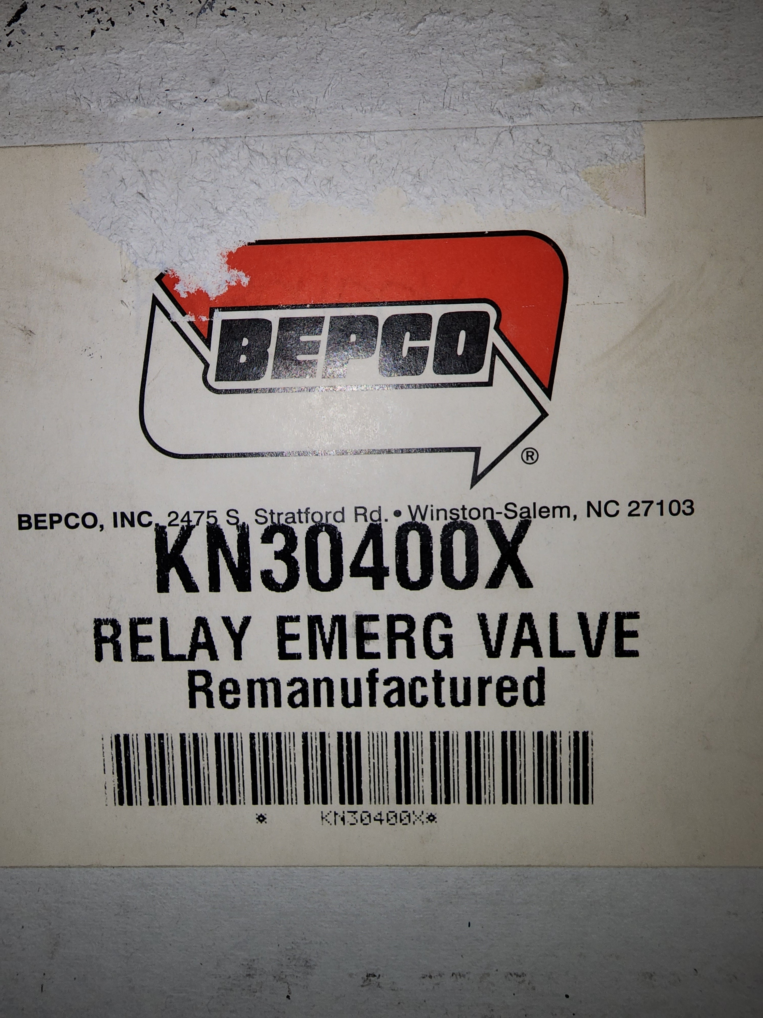 KN30400X Relay Emergency Valve KN30400