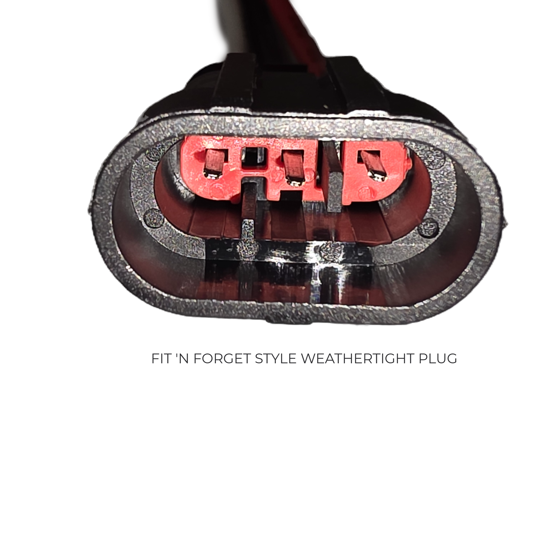 Better-Viz 3-Pin Trailer Light Adapter - PL-3 to Weather-Tite Plug - No-Cut Pigtail