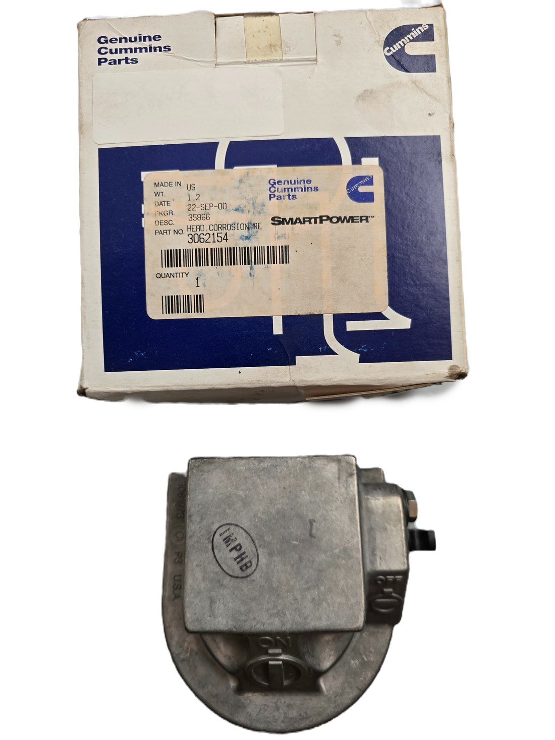 3062154 OEM Genuine Cummins Corrosion Resistor Filter Head with OEM Package
