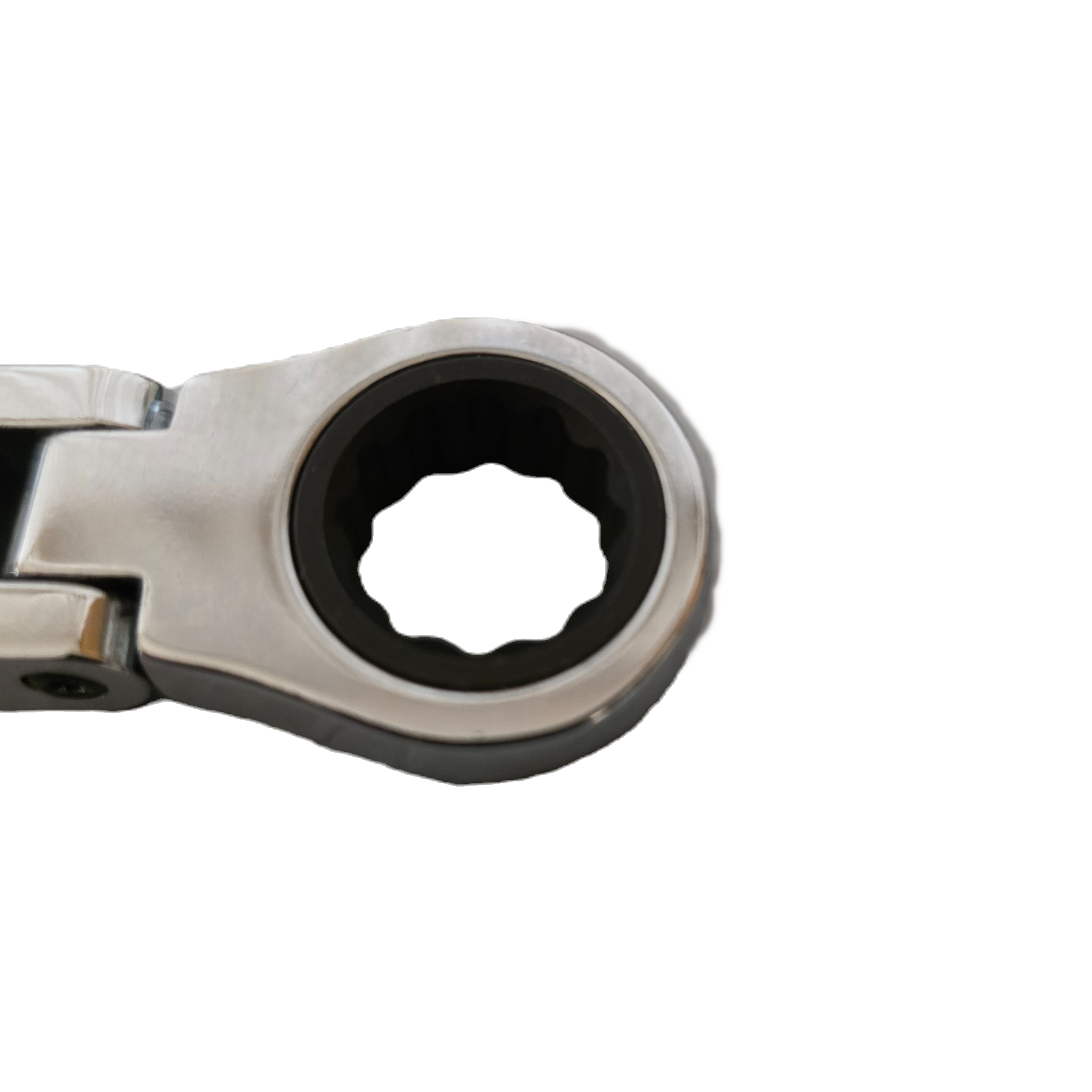 Wakuka 12 pc Stubby Flex Head Ratchet Wrench Set 8-19 w/Rolling Pouch