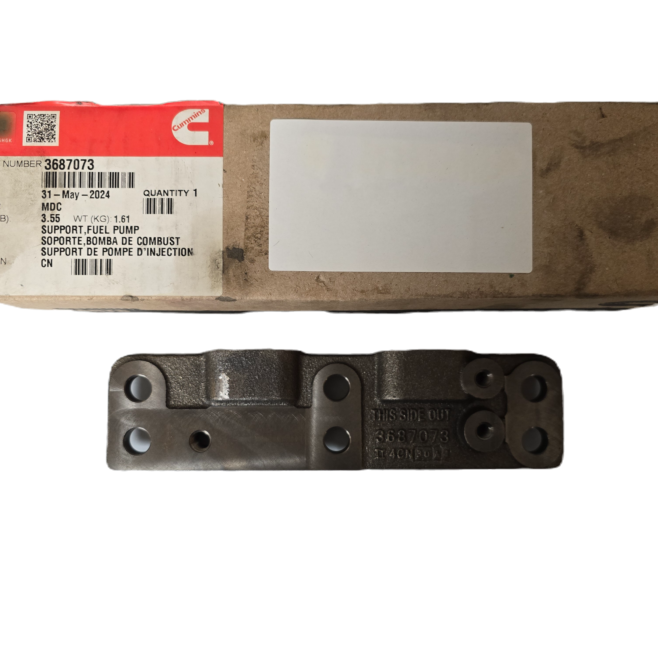 Cummins P/N | 3687073 Fuel Pump Support Plate/Bracket