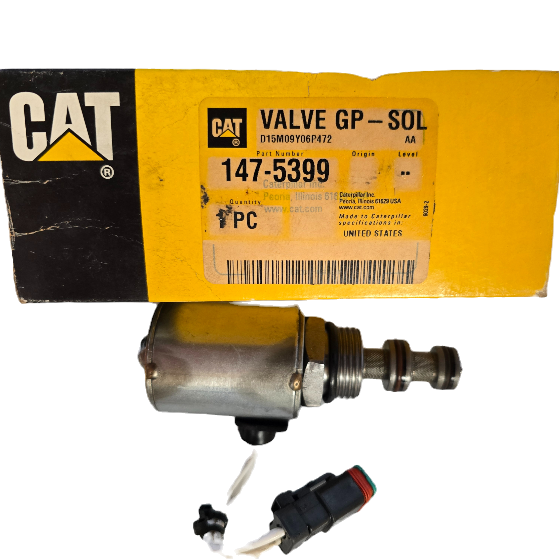 CAT P/N | 147-5399 Genuine Caterpillar Solenoid Valve 1475399
