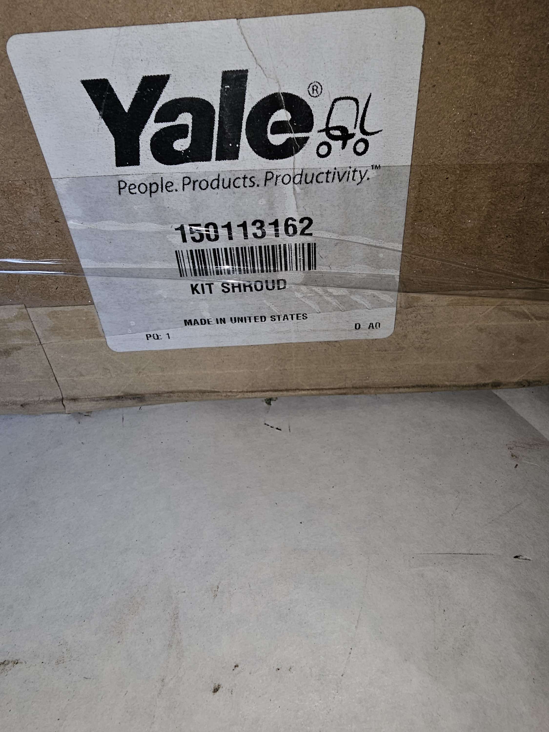 Genuine Yale 150113162 Kit Shroud | OEM Forklift Body Component | New Old Stock (NOS)