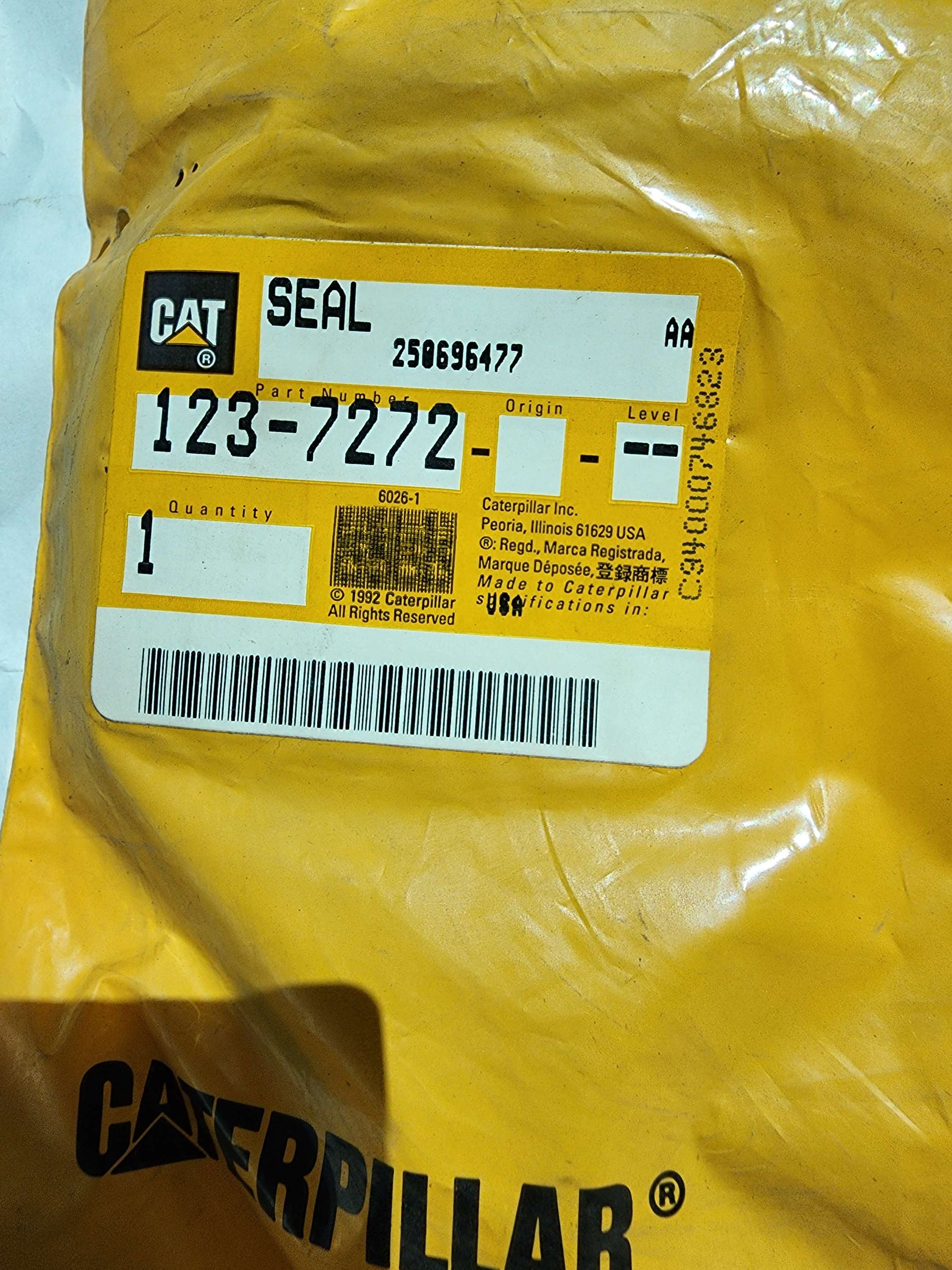 123-7272 CAT Seal