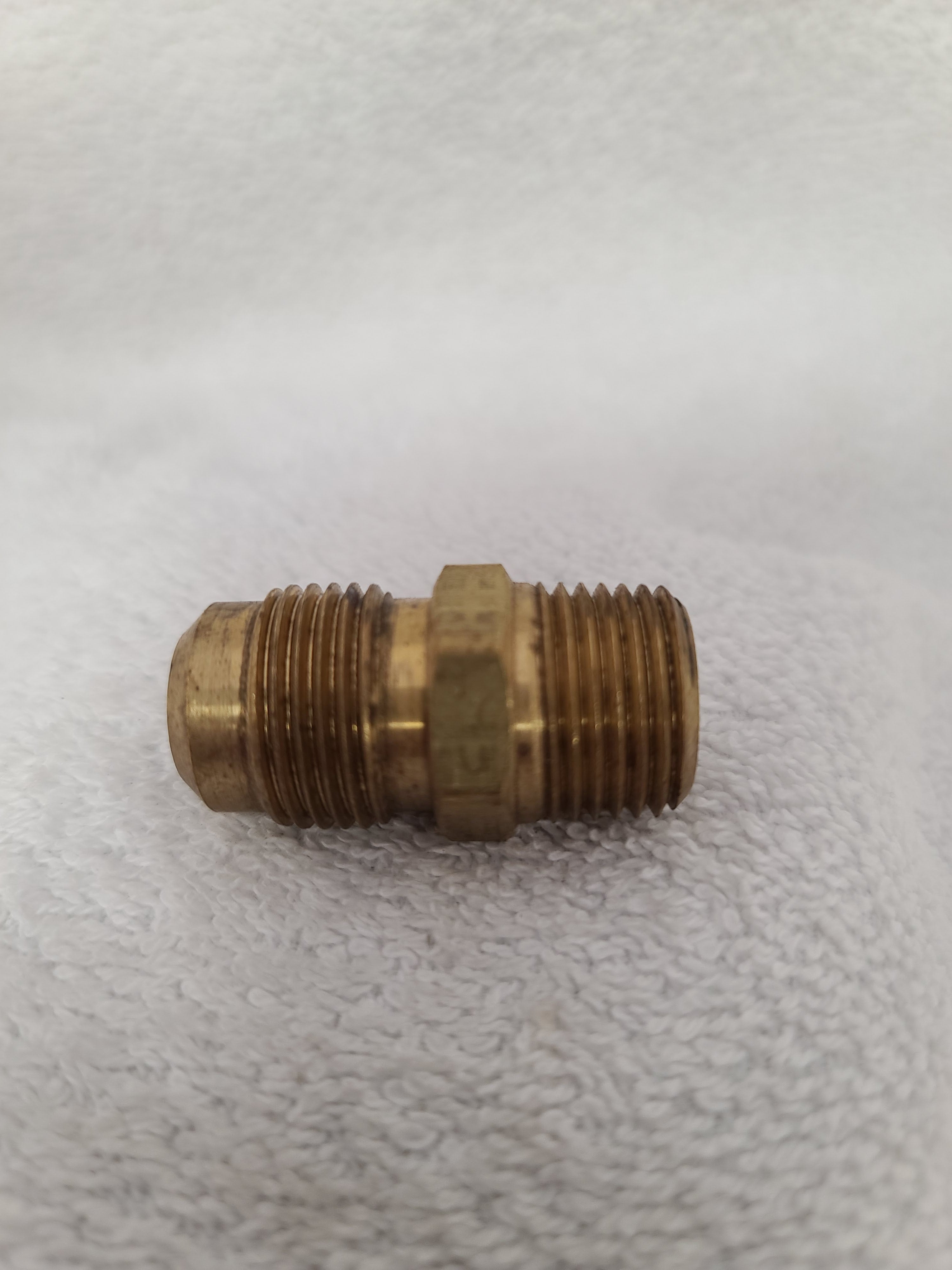 48X10 Brass Flare to Pipe Adapter