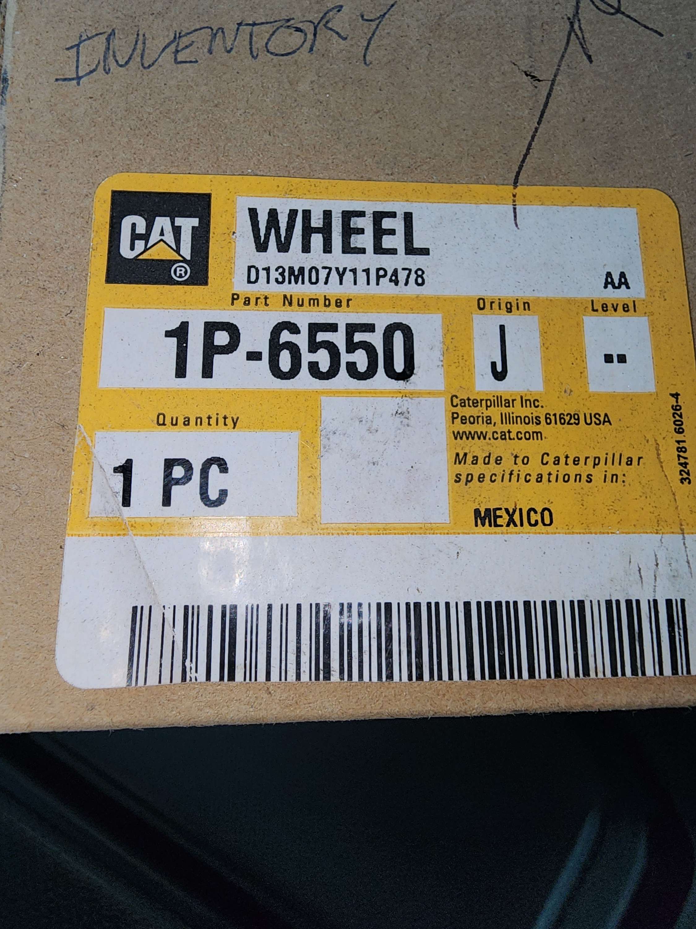 1P-6550 Blower Wheel Caterpillar CAT 1P6550