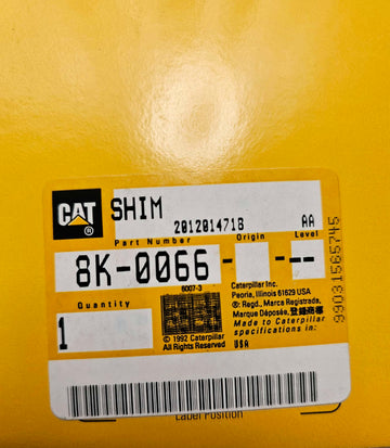 8K-0066 Shim Pack Caterpillar CAT 8K0066