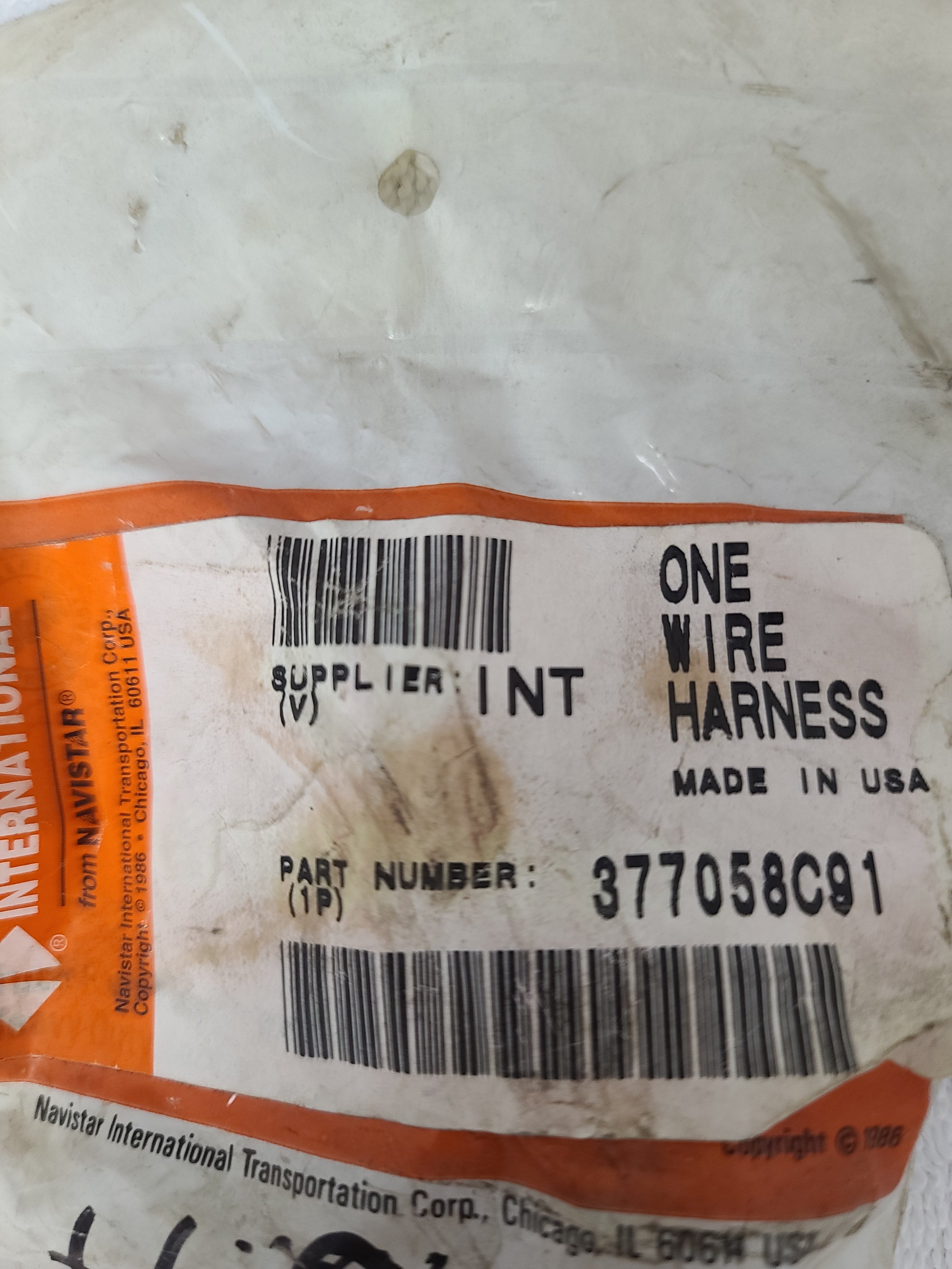 377058C91 International Wire Harness