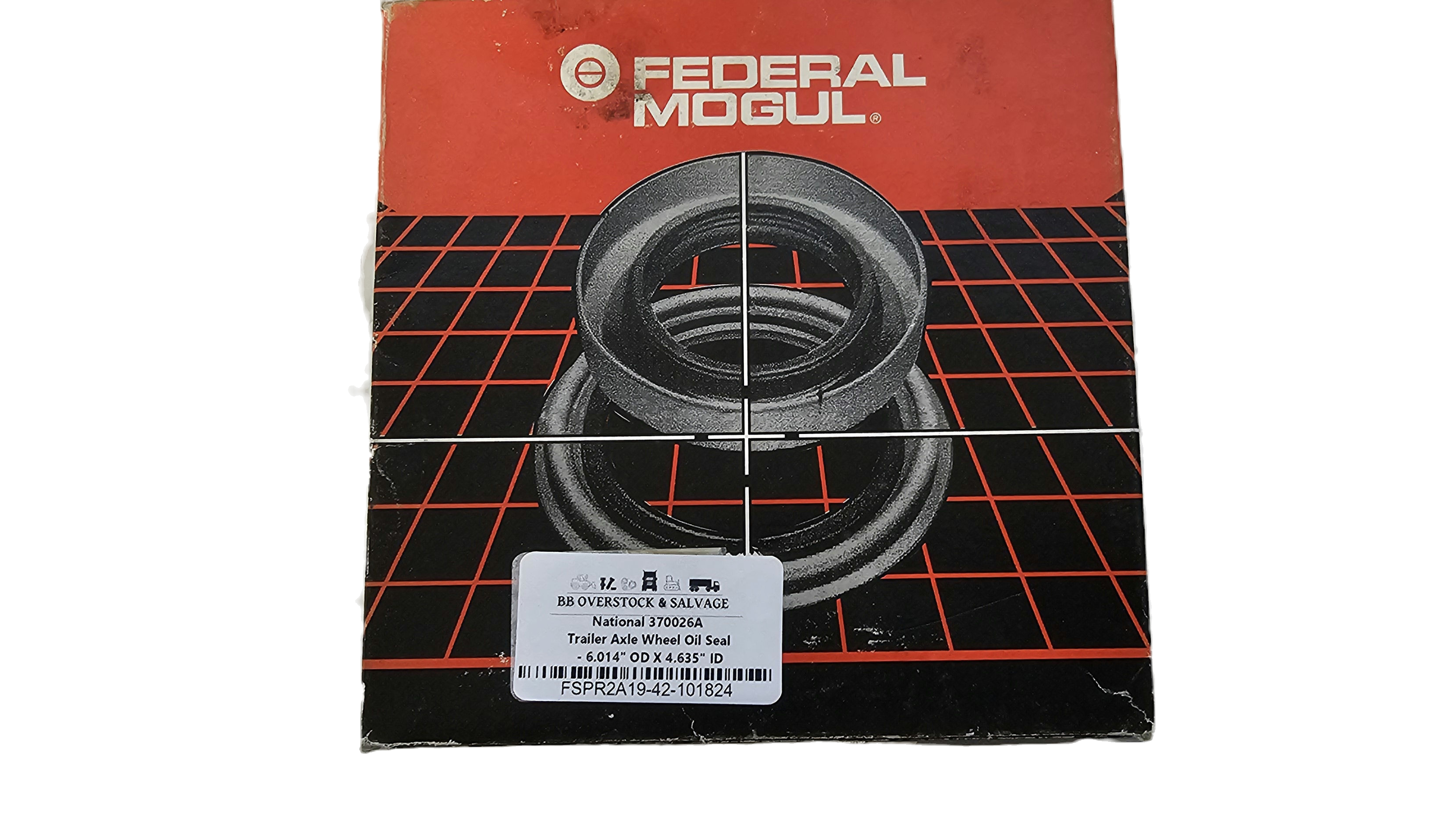 National 370026A Trailer Axle Wheel Oil Seal - 6.014" OD X 4.635" ID