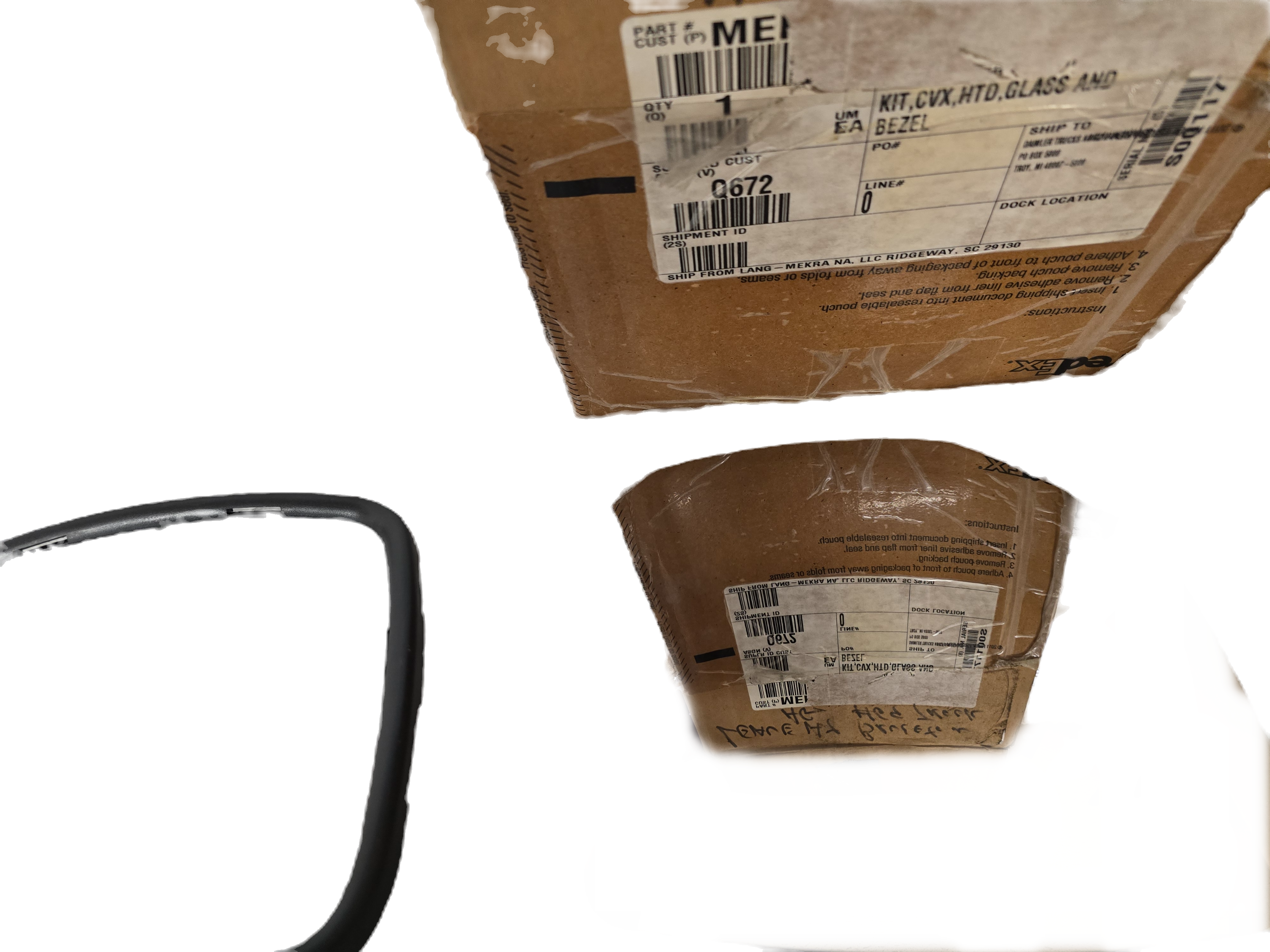 MEK614150001 | Genuine Freightliner Heated Convex Mirror & Bezel NOS