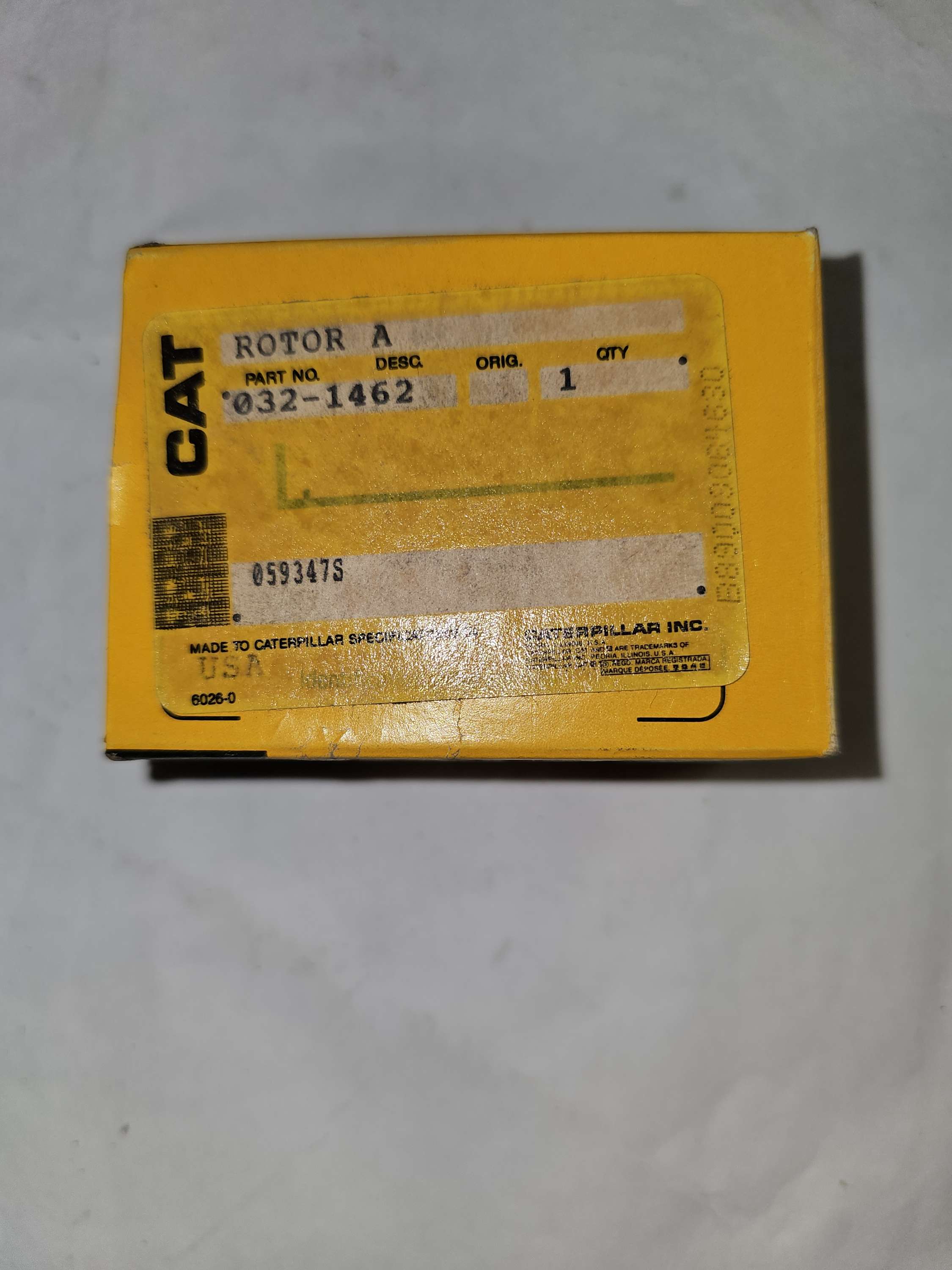 032-1462 Rotor Caterpillar CAT OEM 0321462