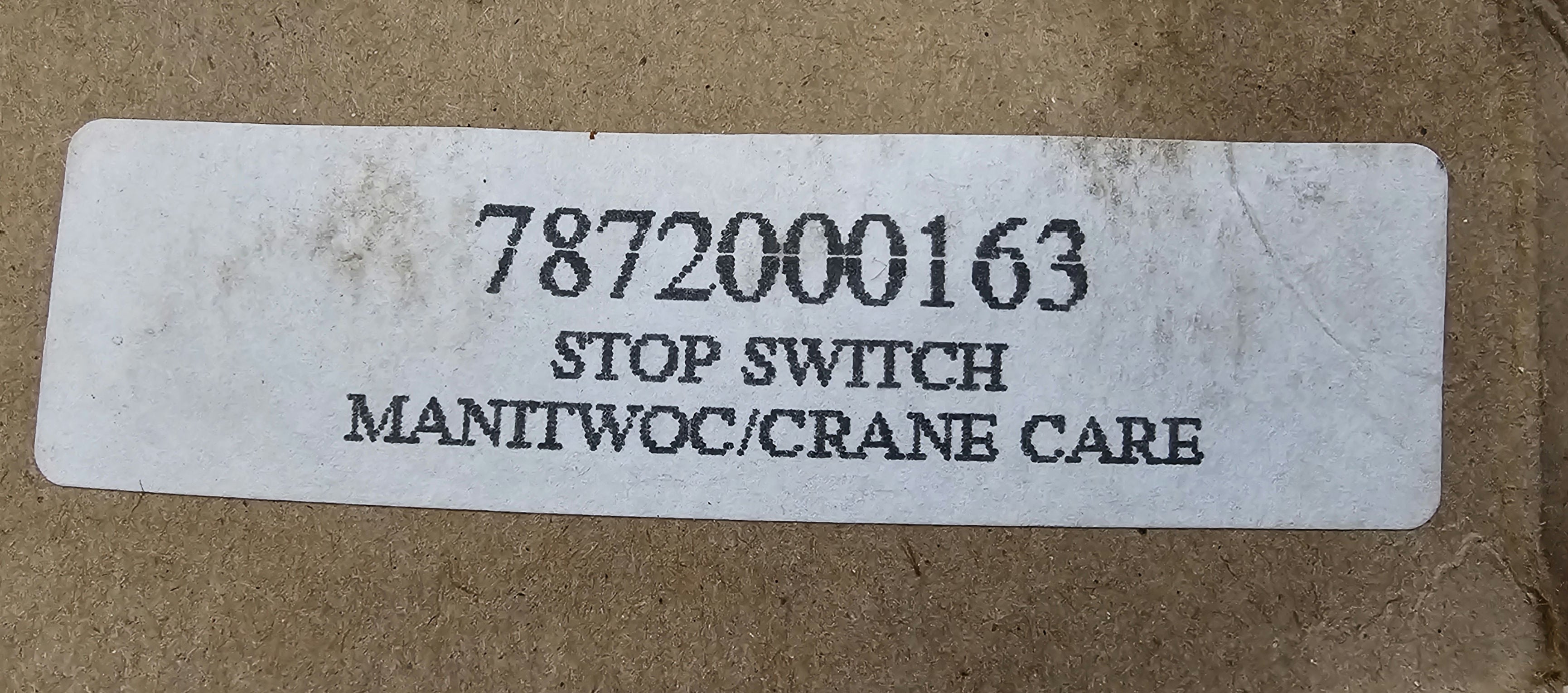 7872000163 Manitowoc Grove STOP LIGHT SWITCH