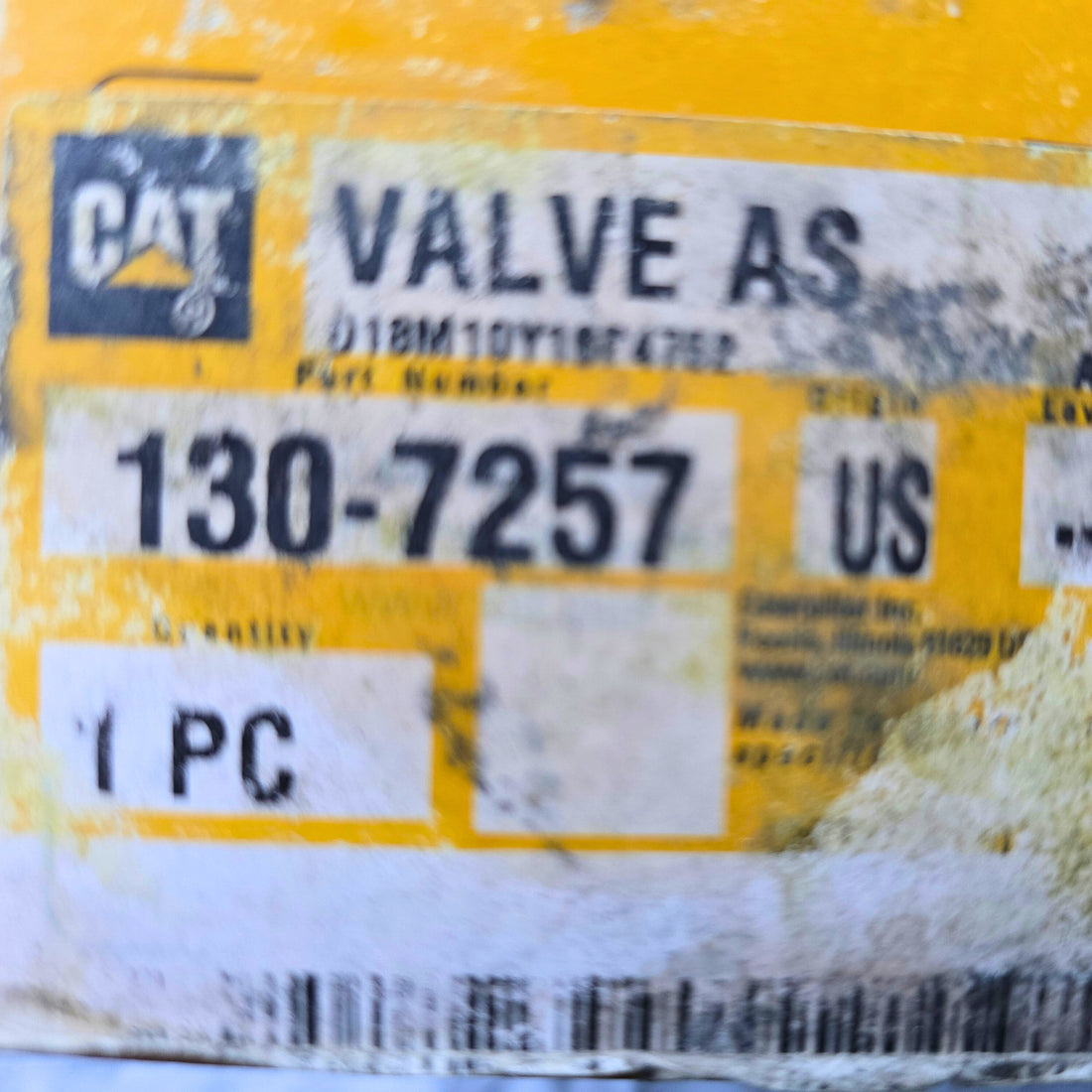 CAT P/N | 130-7257 Refrigerant Water Valve Caterpillar 1307257