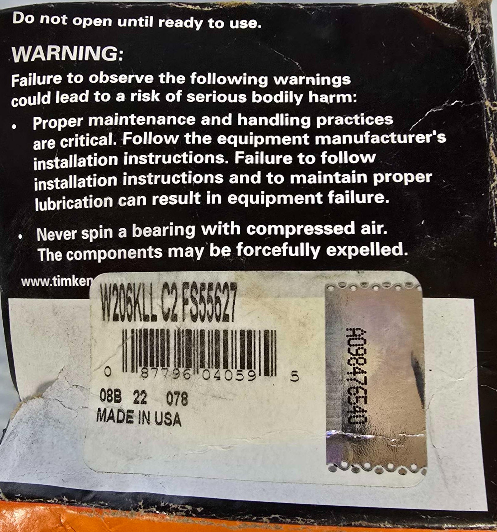 W206KLL C2FS55627 Bearing Timken