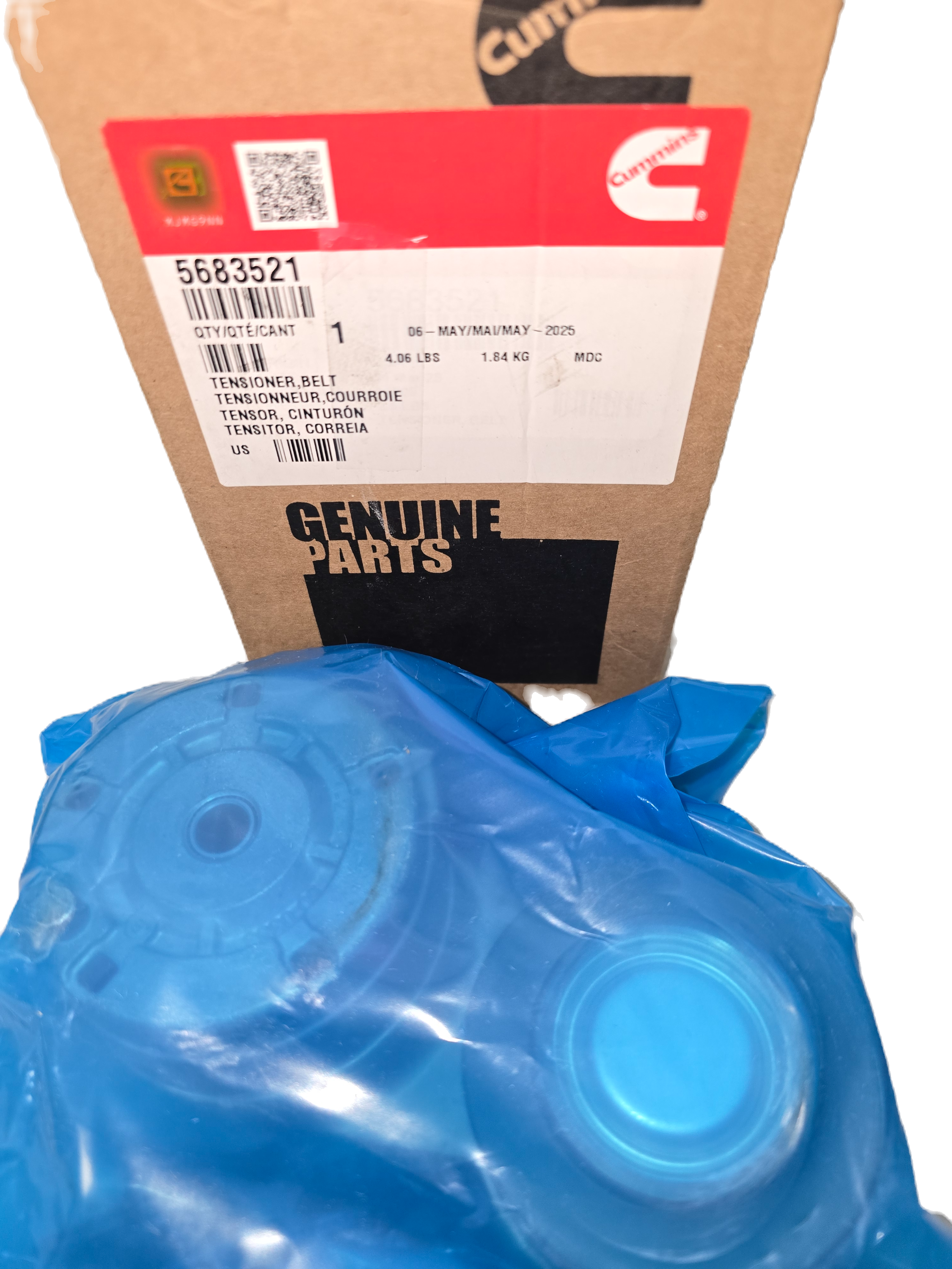 5683521 Genuine Cummins Onan Serp Belt-Tensioner Pulley Old 3973819