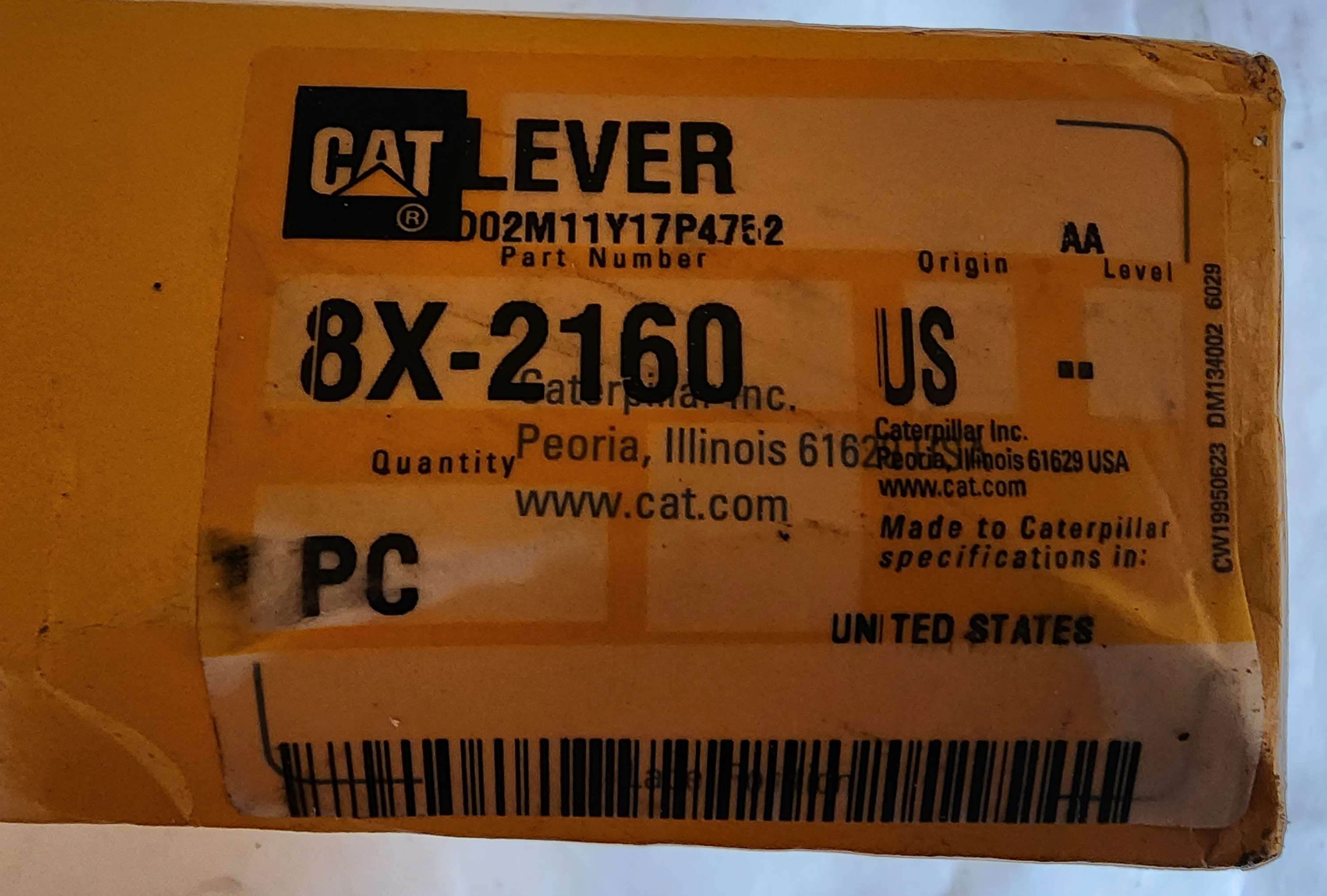 8X-2160 CAT Lever