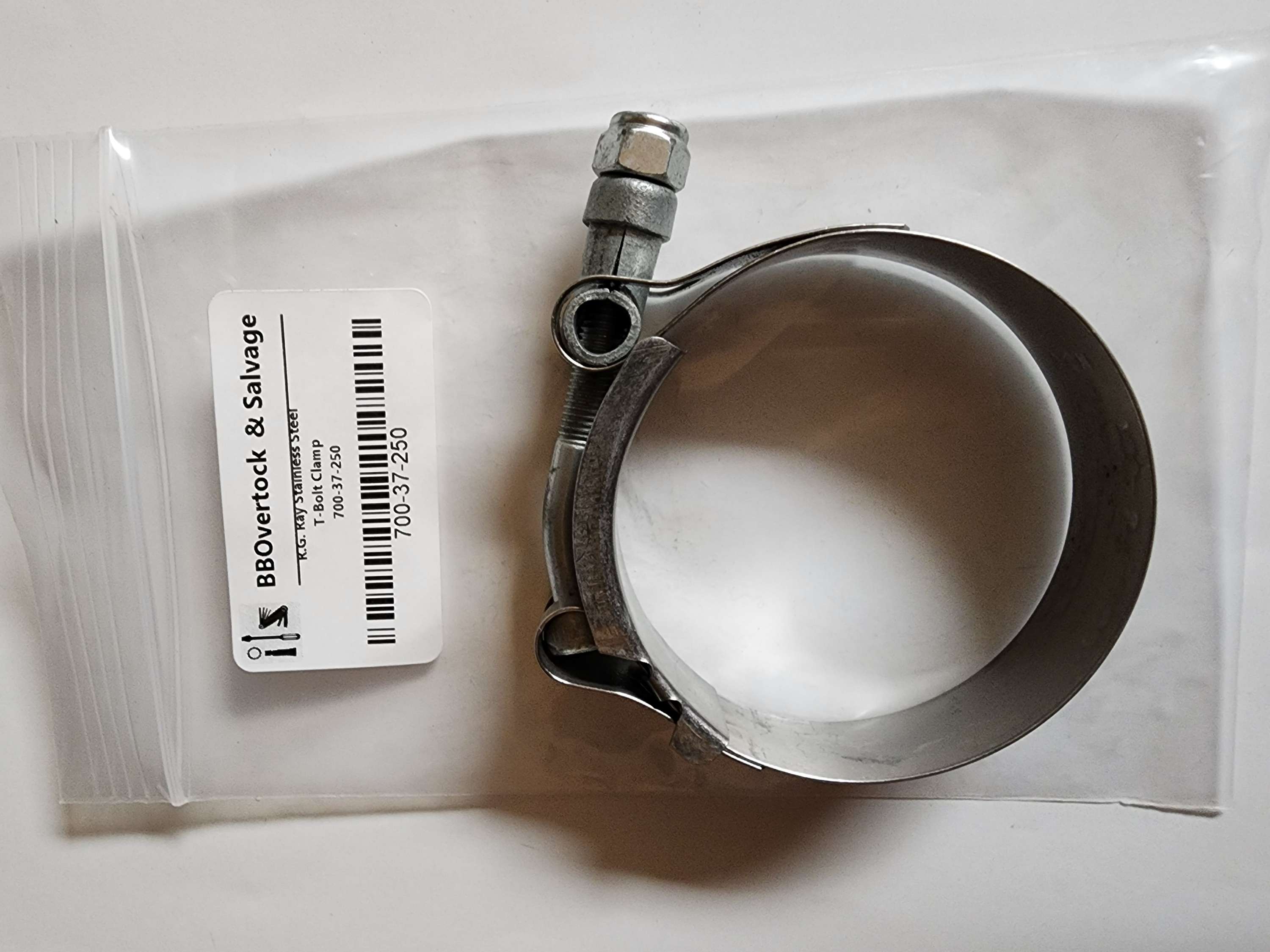 700-37-250 Clamps T-Bolt Stainless Steel R.G. Ray