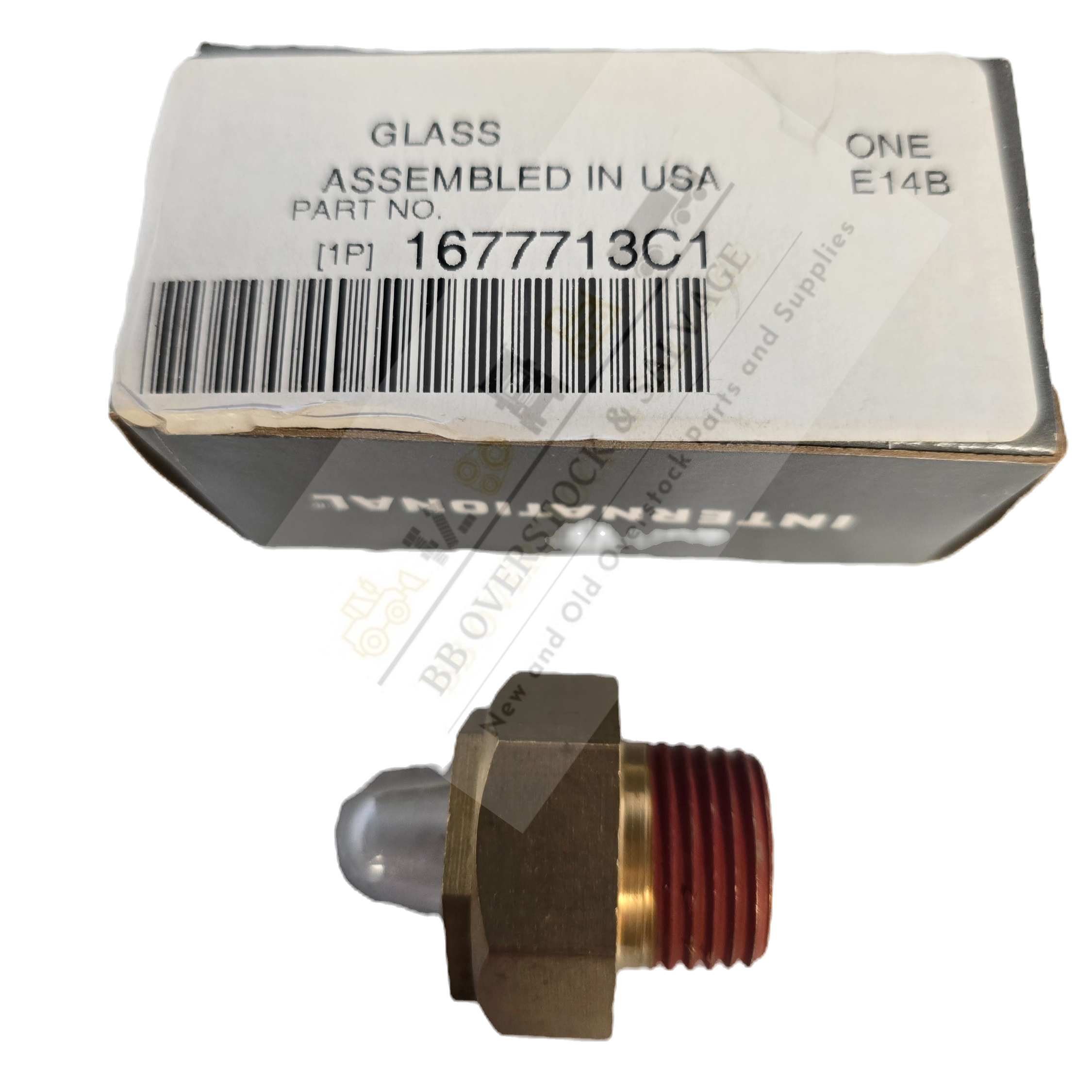 Genuine International Truck Part P/N | 1677713C1 Radiator Overflow Sight Gl