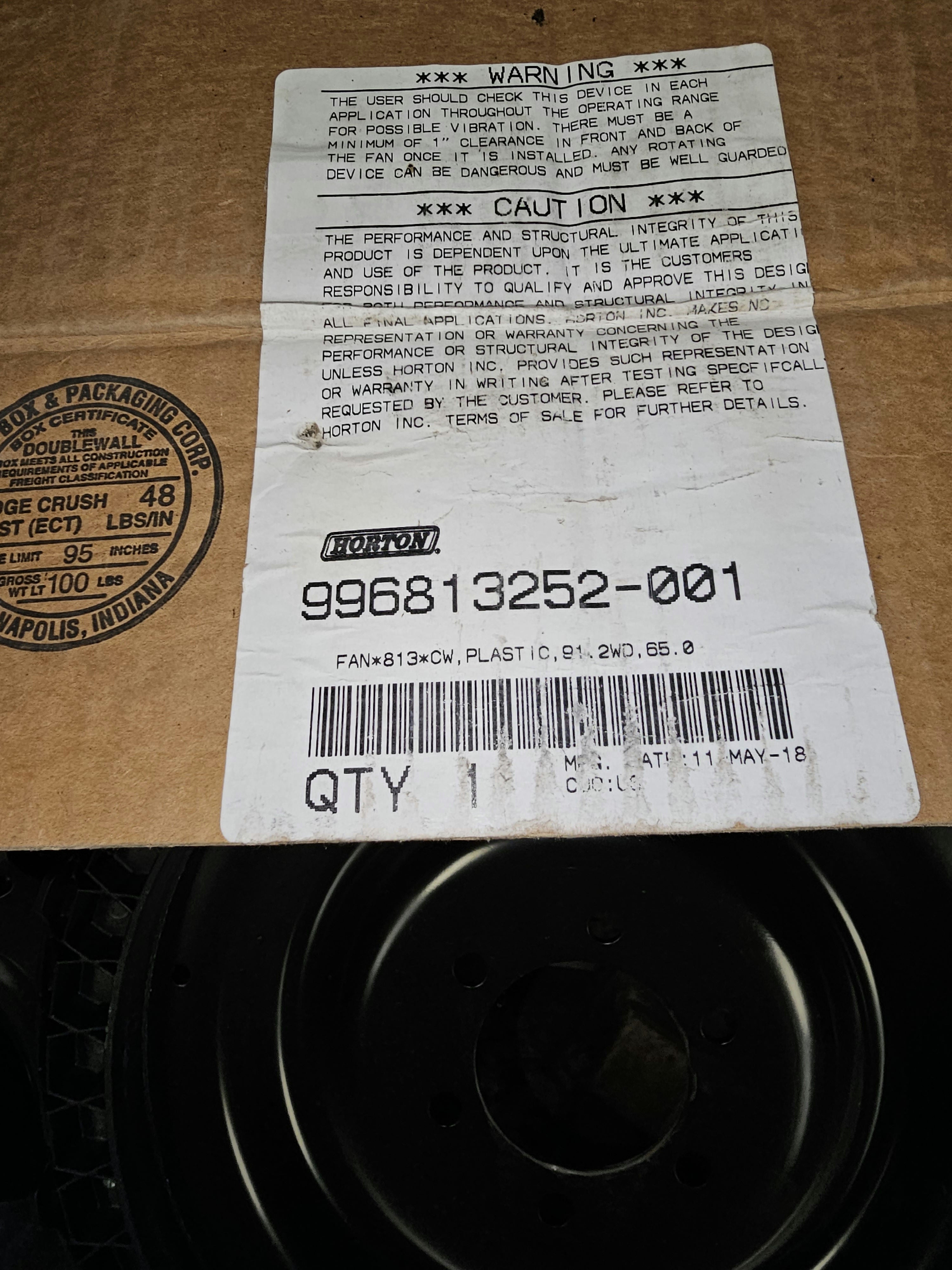 99681 13252-001 Fan Blade Horton