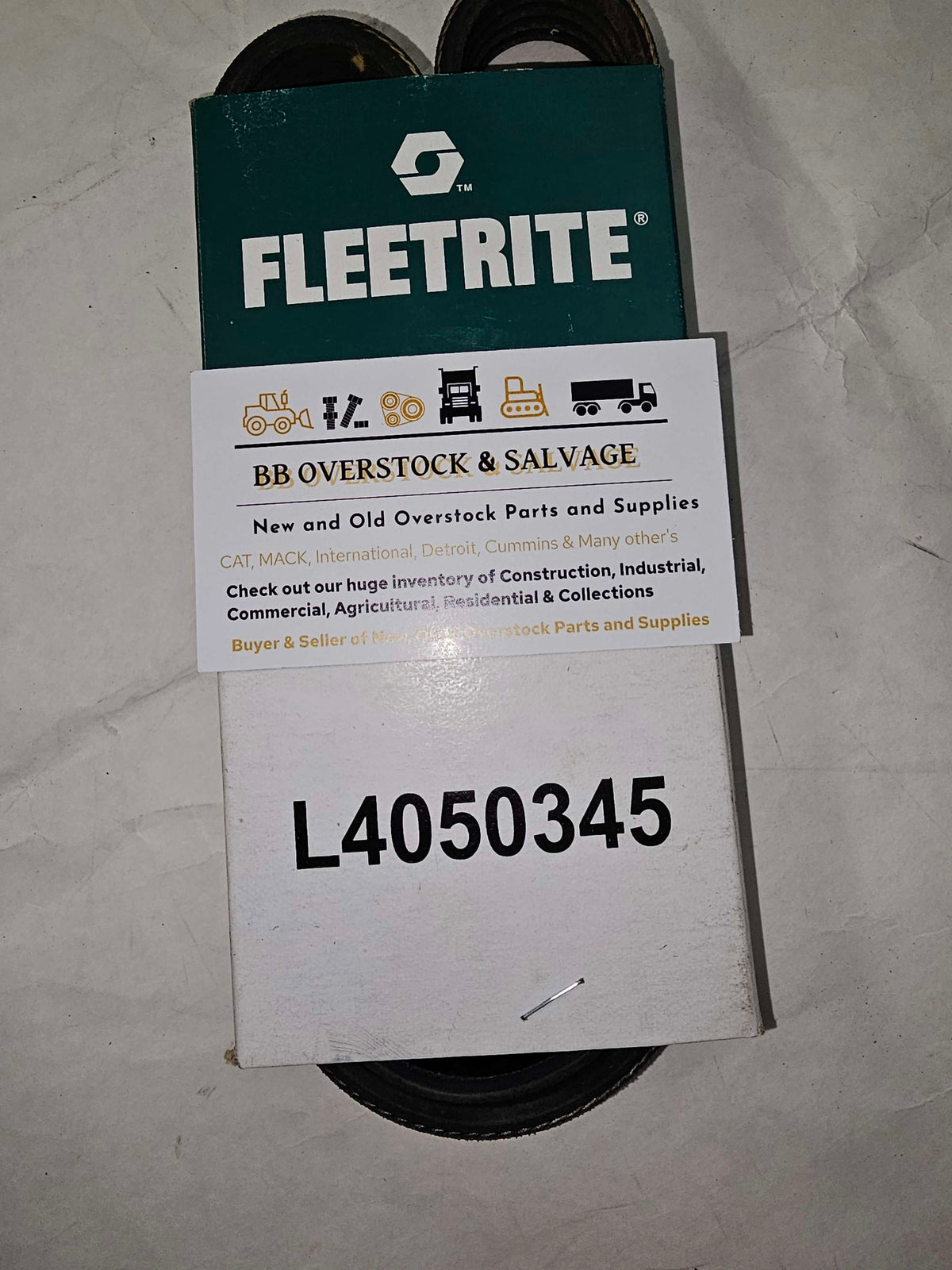 Micro V Rib L4050345 Fleetrite Micro V Ribbed Serpentine Belt – BB Overstock Parts