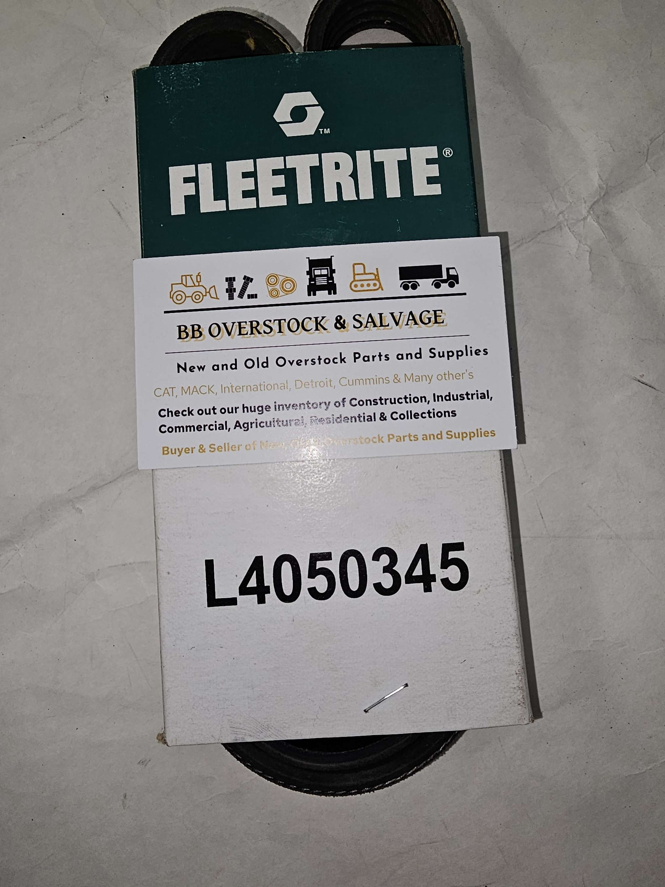 L4050345 Fleetrite Micro V Ribbed Serpentine Belt
