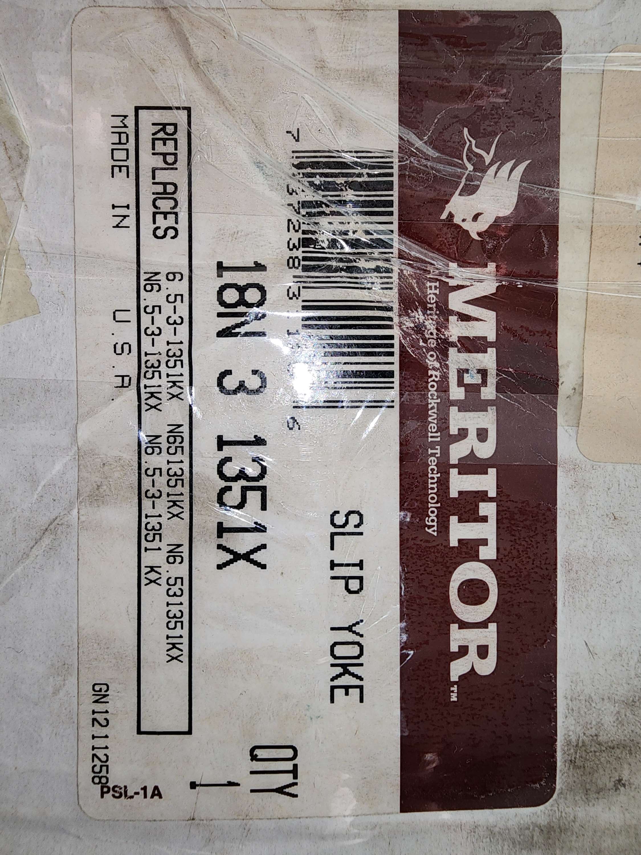 18N 3 1351X Slip Yoke Meritor 118322C91 International