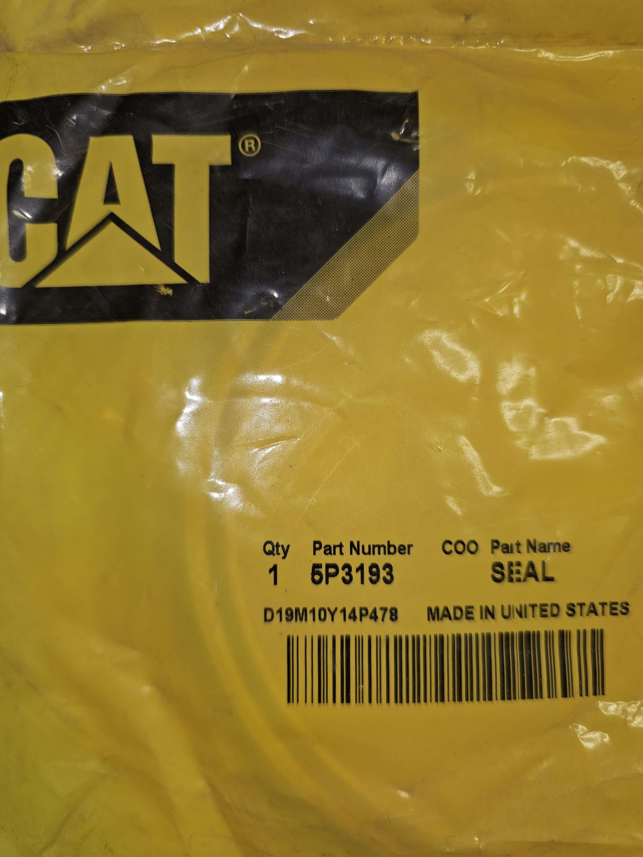 5P-3193 Genuine Caterpillar CAT Seal- Lip with Steel Case Type 5P3193
