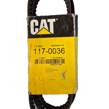 CAT P/N | 117-0036: (2187mm) Long Raw Edge Cogged V-Belt Caterpillar 117003