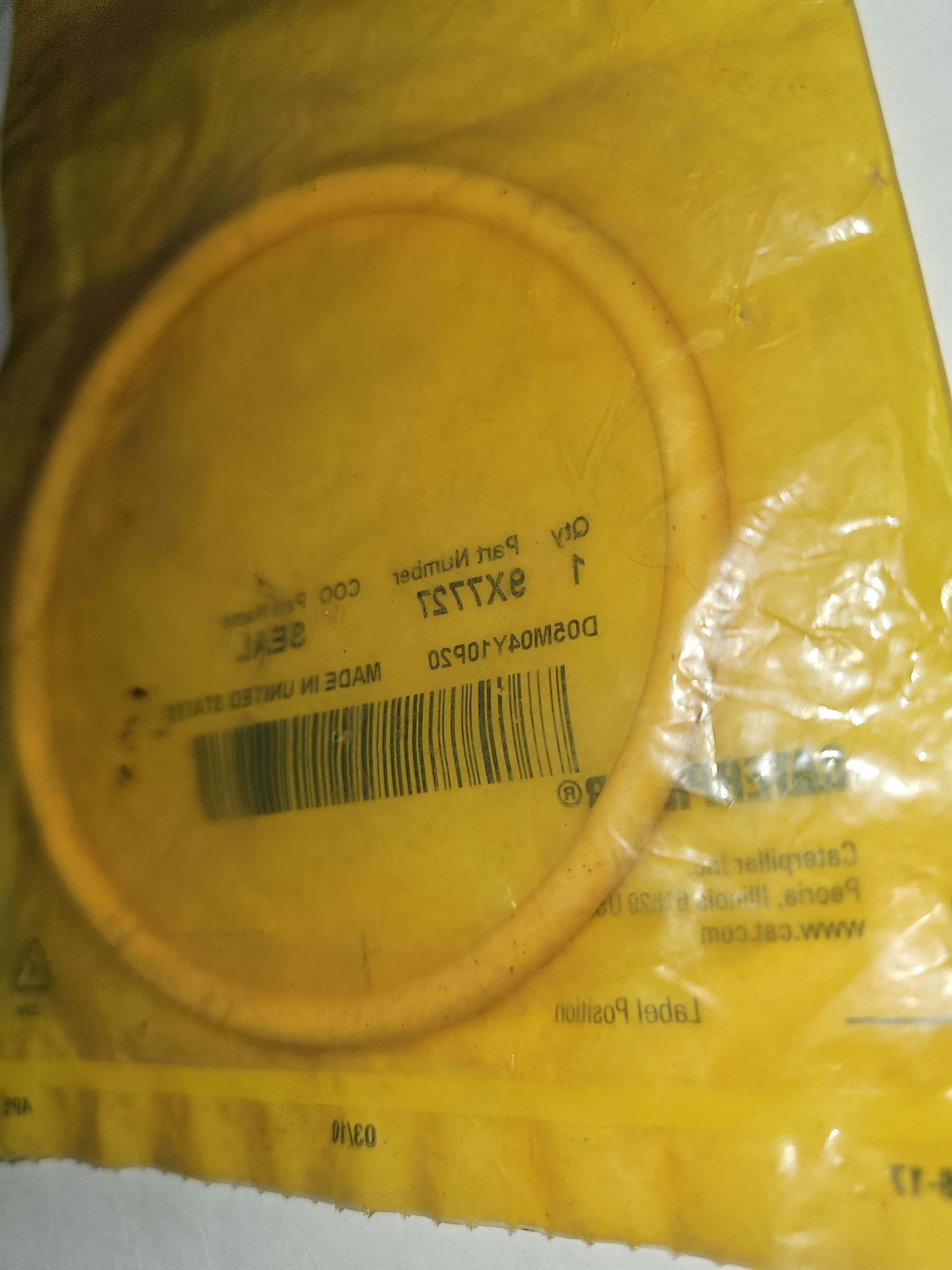 9X-7727 Seal O-Ring Caterpillar CAT 9X7727