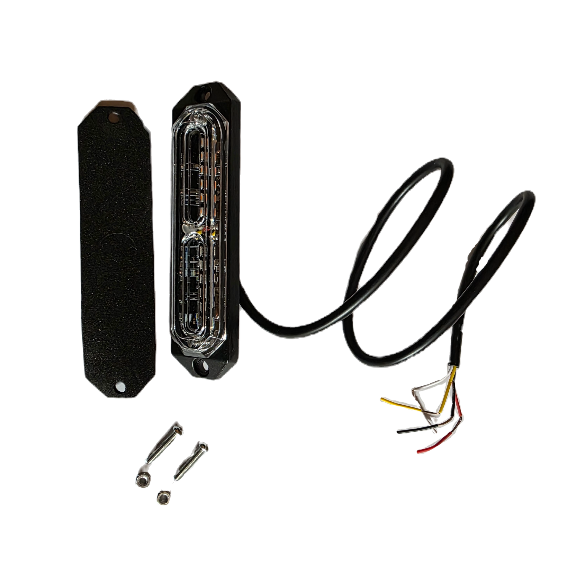 Better-Viz BV-21UT Ultra-Thin LED Strobe Light - Amber/Green with mounting gasket