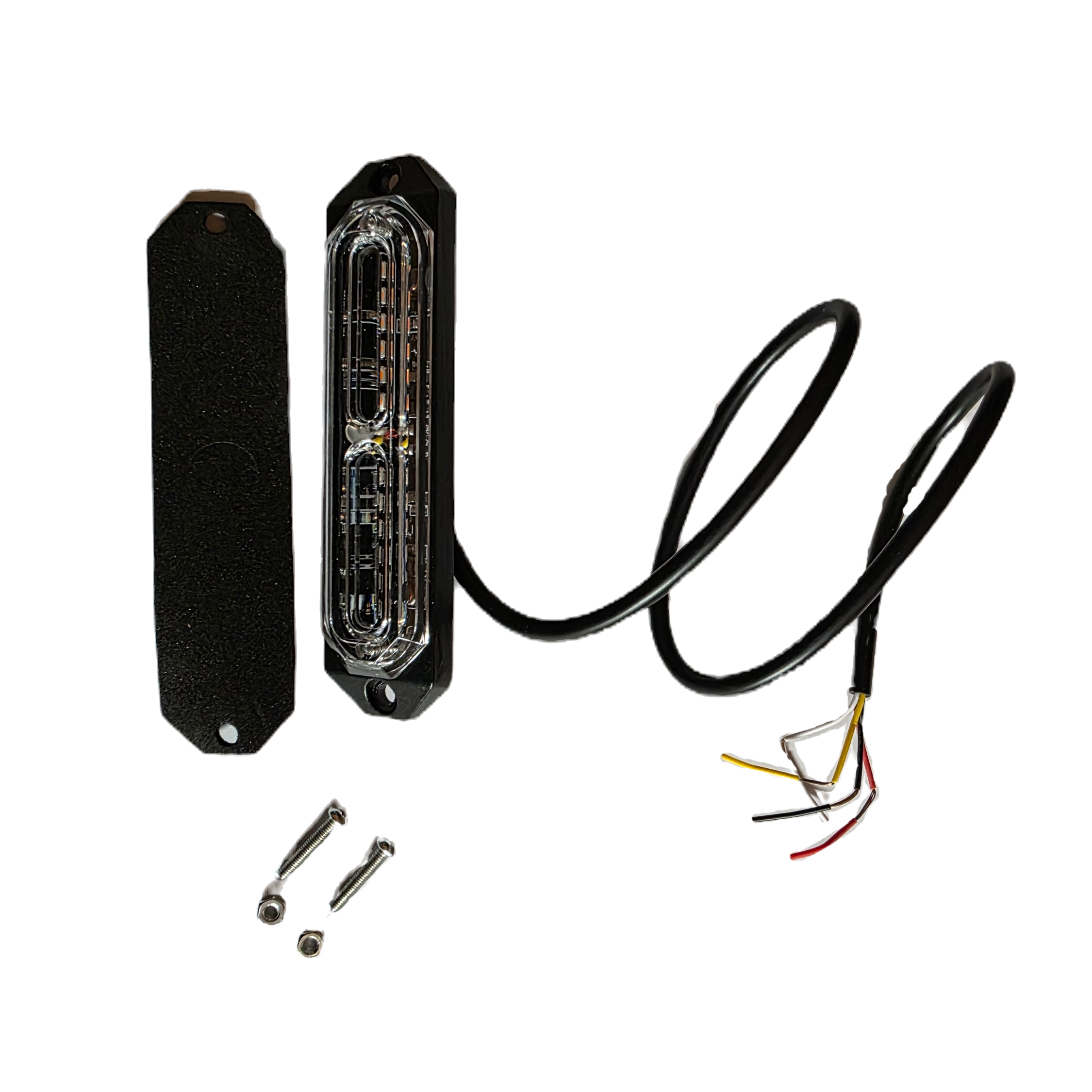 Better-Viz BV-21UT Ultra-Thin LED Strobe Light - Amber/Green with mounting gasket