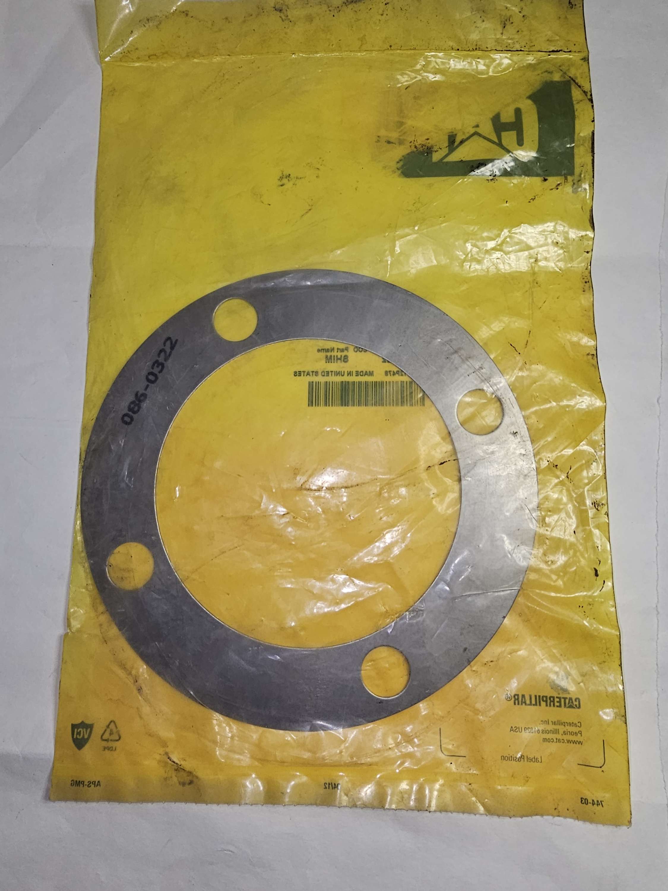 086-0322 1mm Thickness Steel Shim 0860322