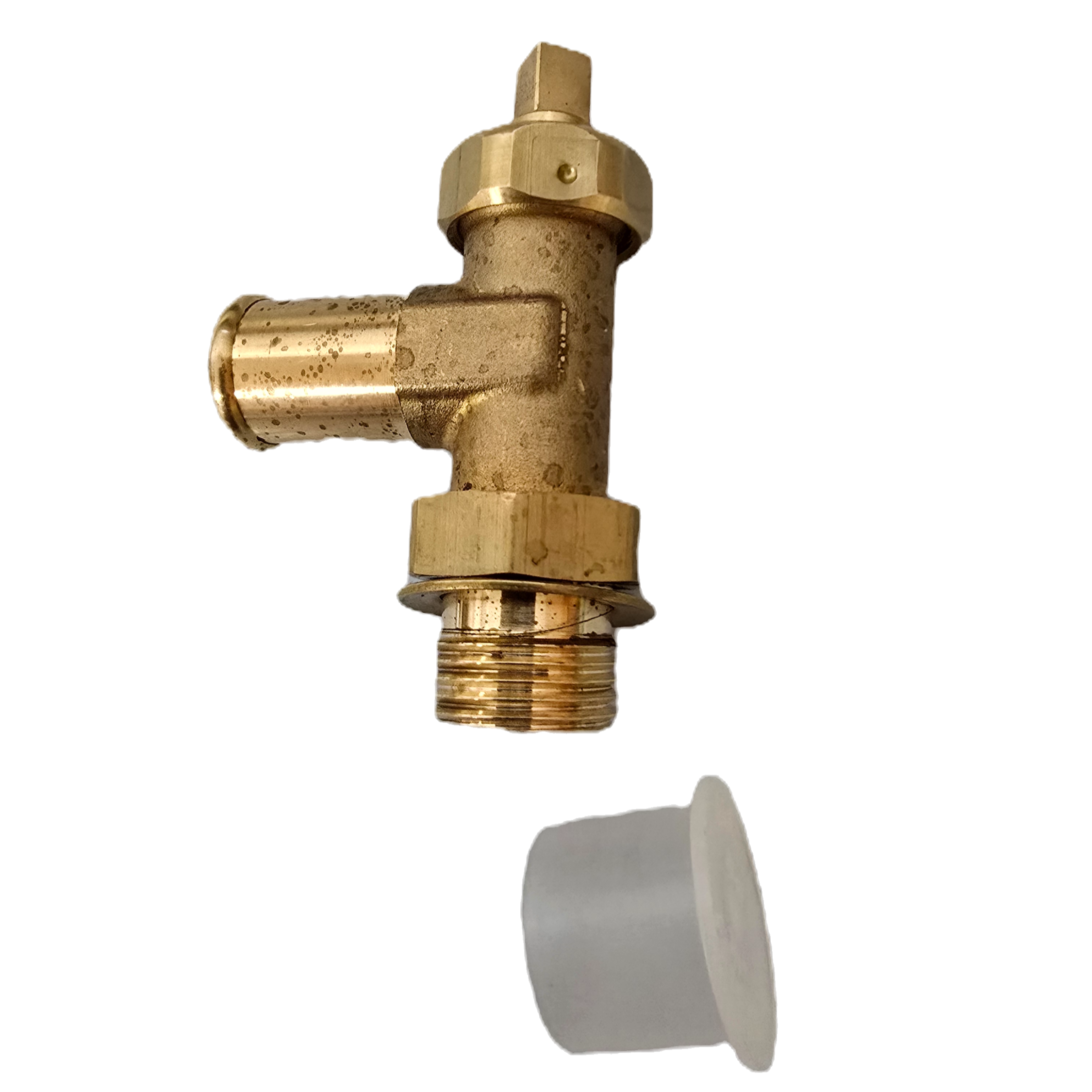 CAT P/N | 7E-4761 3/4" Thread Brass Shutoff Valve NPTF Male Stud And Hose B