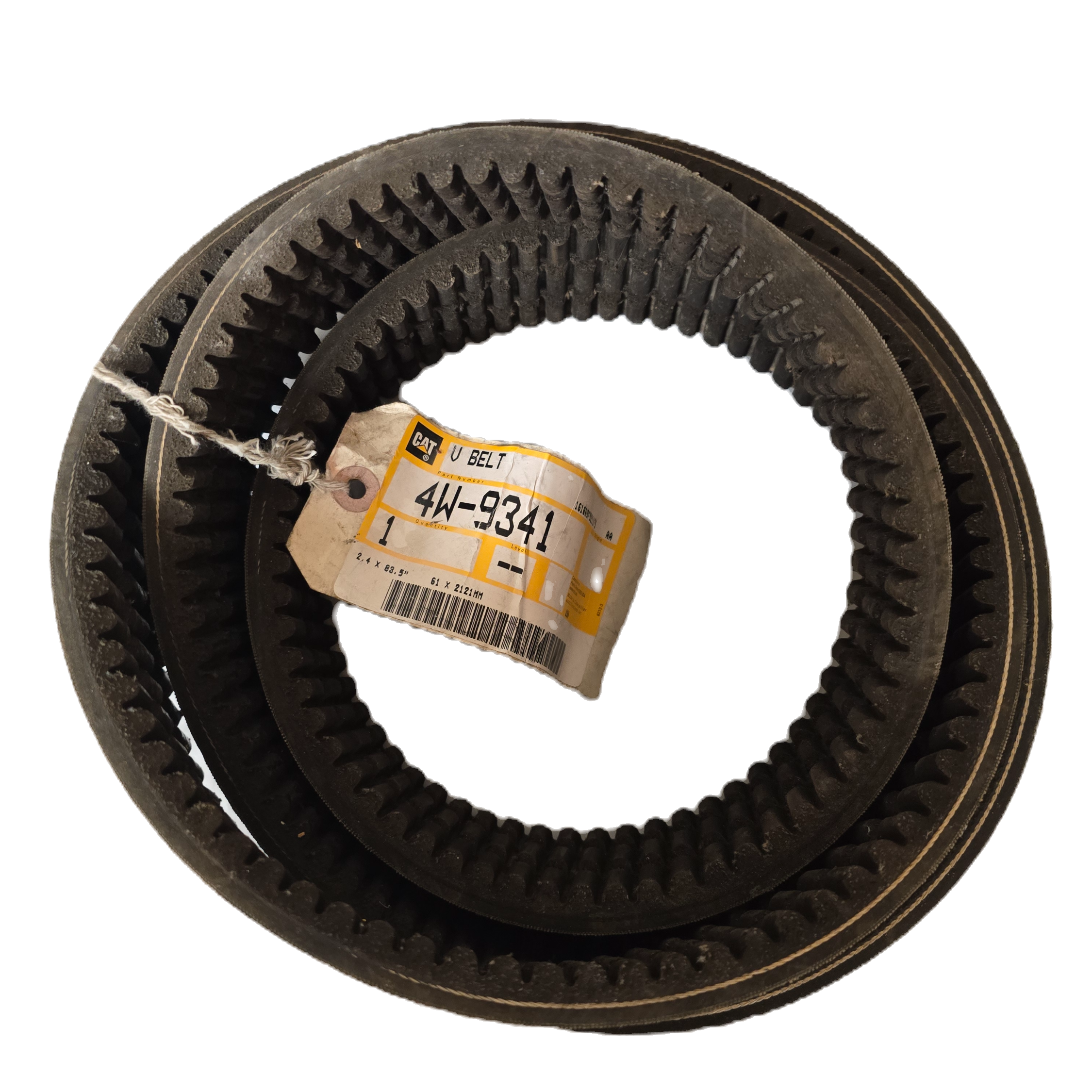 CAT P/N | 4W-9341 Banded Cogged Belt 61mm Width Caterpillar 4W9341