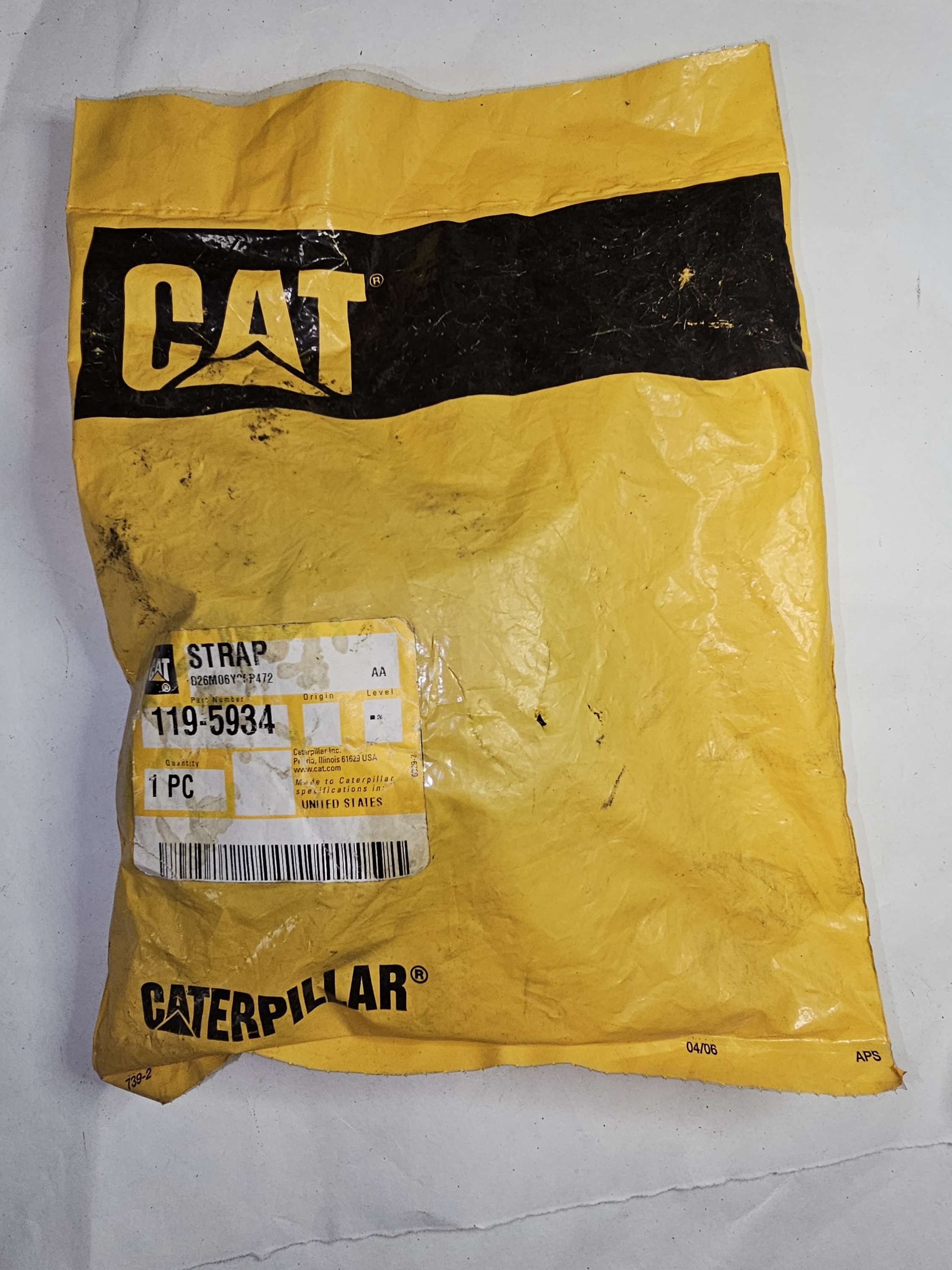 119-5934 Strap Caterpillar CAT OEM 1195934