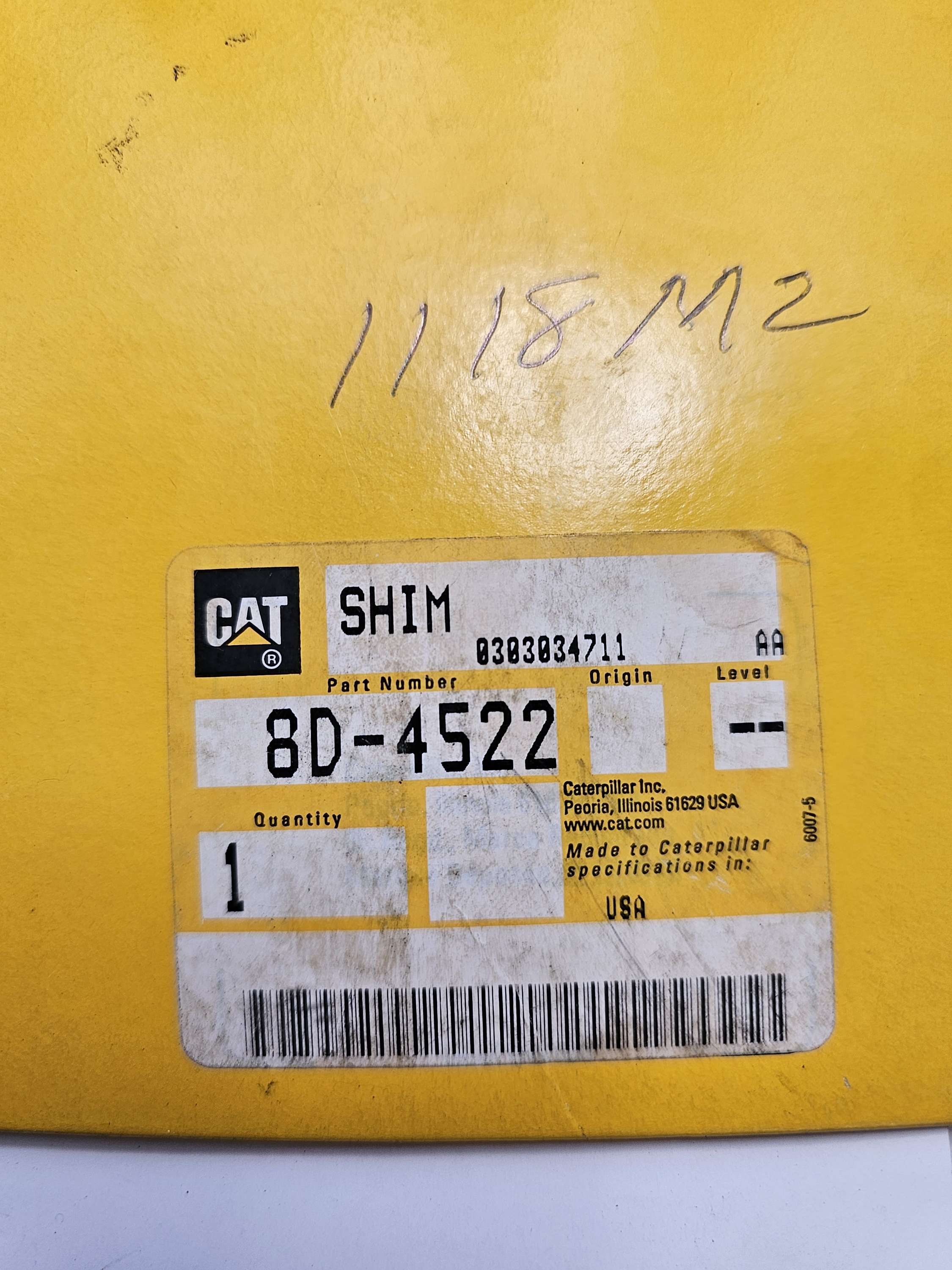 8D-4522 Shim Pack Caterpillar CAT 8D4522