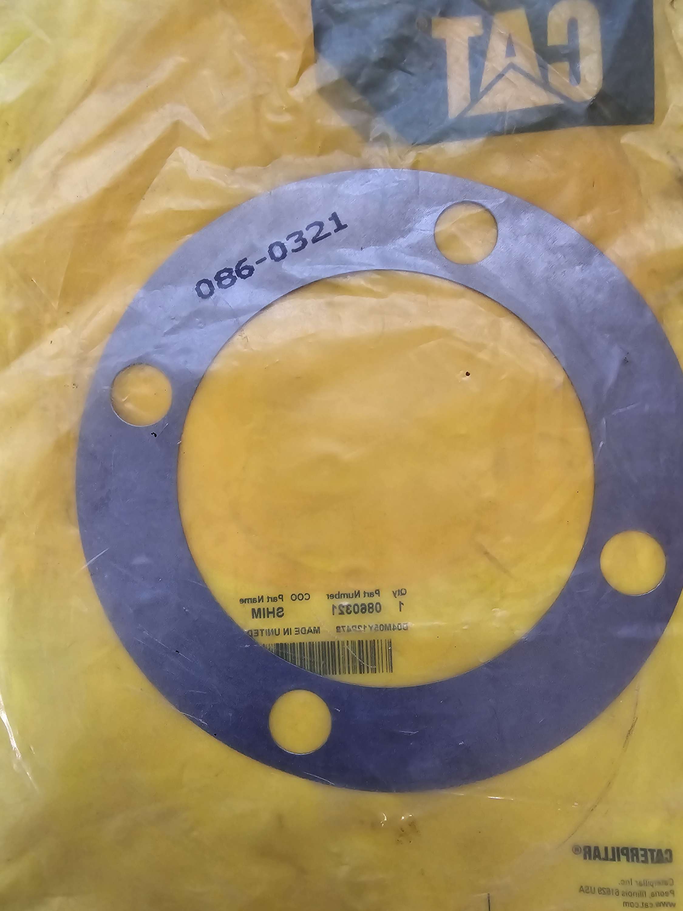 CAT 086-0321 Shim Caterpillar 0860321